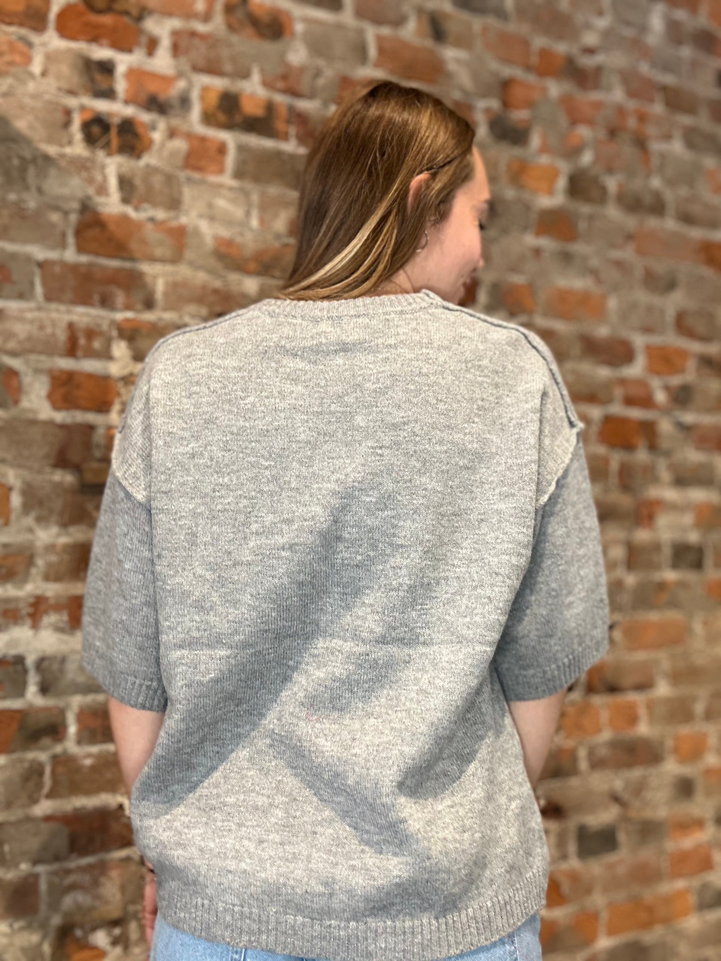 Nicky Short Sleeve Sweater-Short Sleeves-Staccato-The Funky Zebra Ames, Women's Fashion Boutique in Ames, Iowa