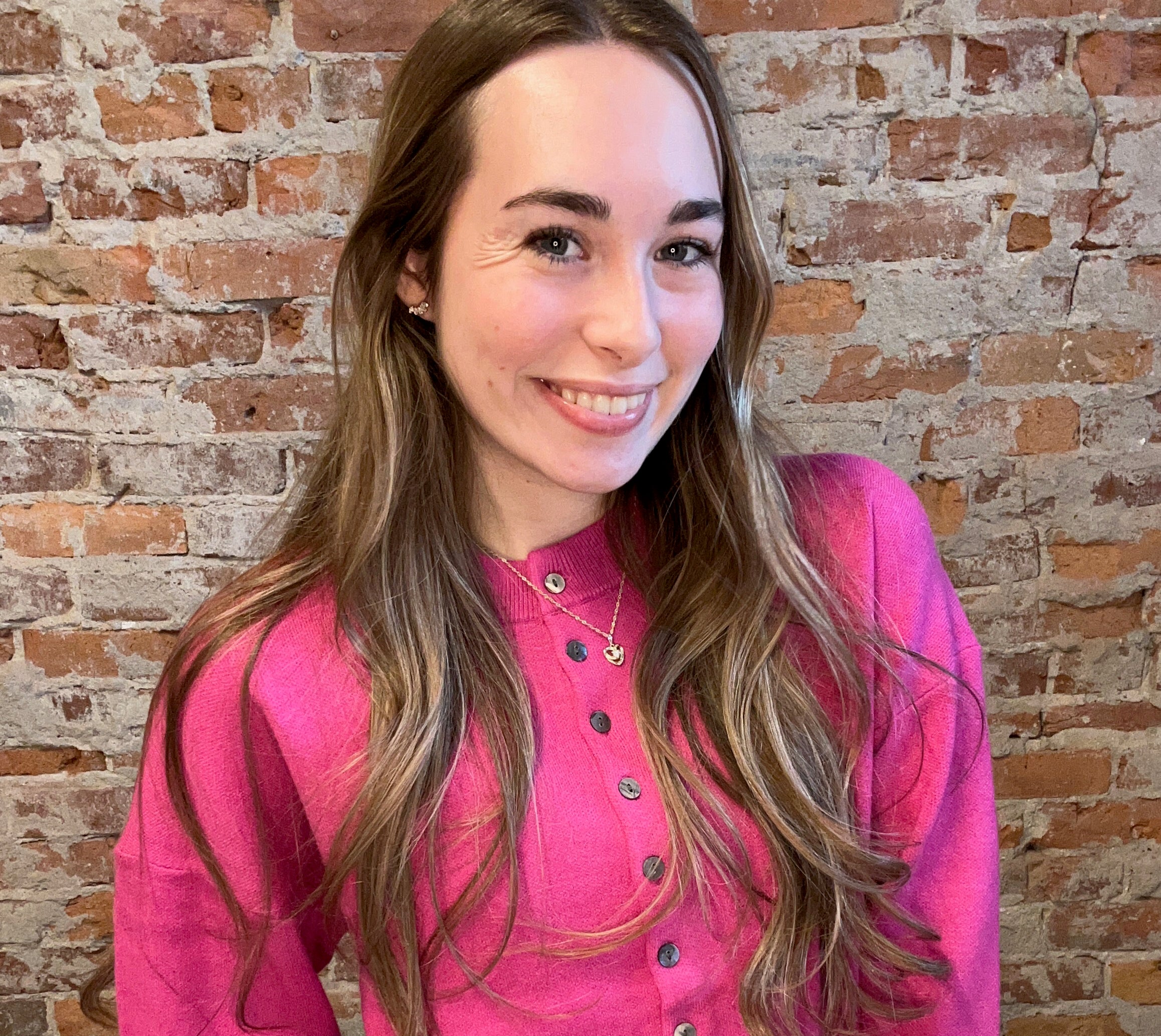 Sylvie Magenta Cardigan-Cardigans-fate-The Funky Zebra Ames, Women's Fashion Boutique in Ames, Iowa