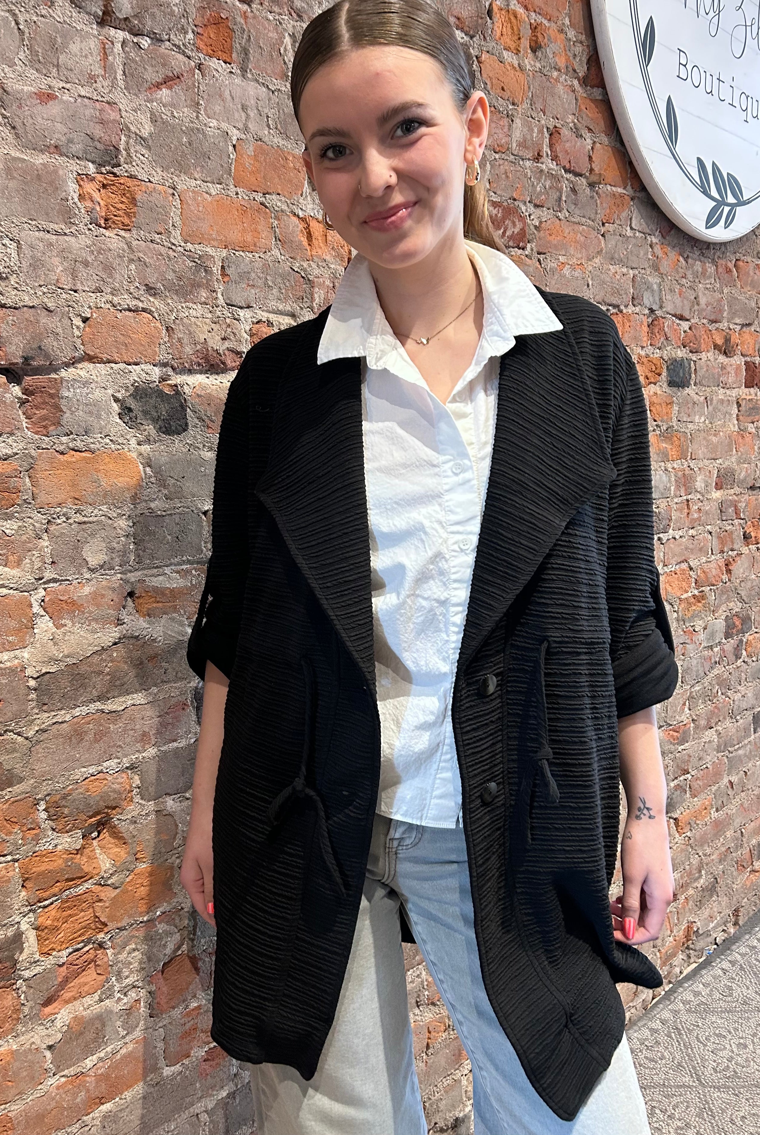 Blair Jacket-Jackets-Cozy Co-The Funky Zebra Ames, Women's Fashion Boutique in Ames, Iowa