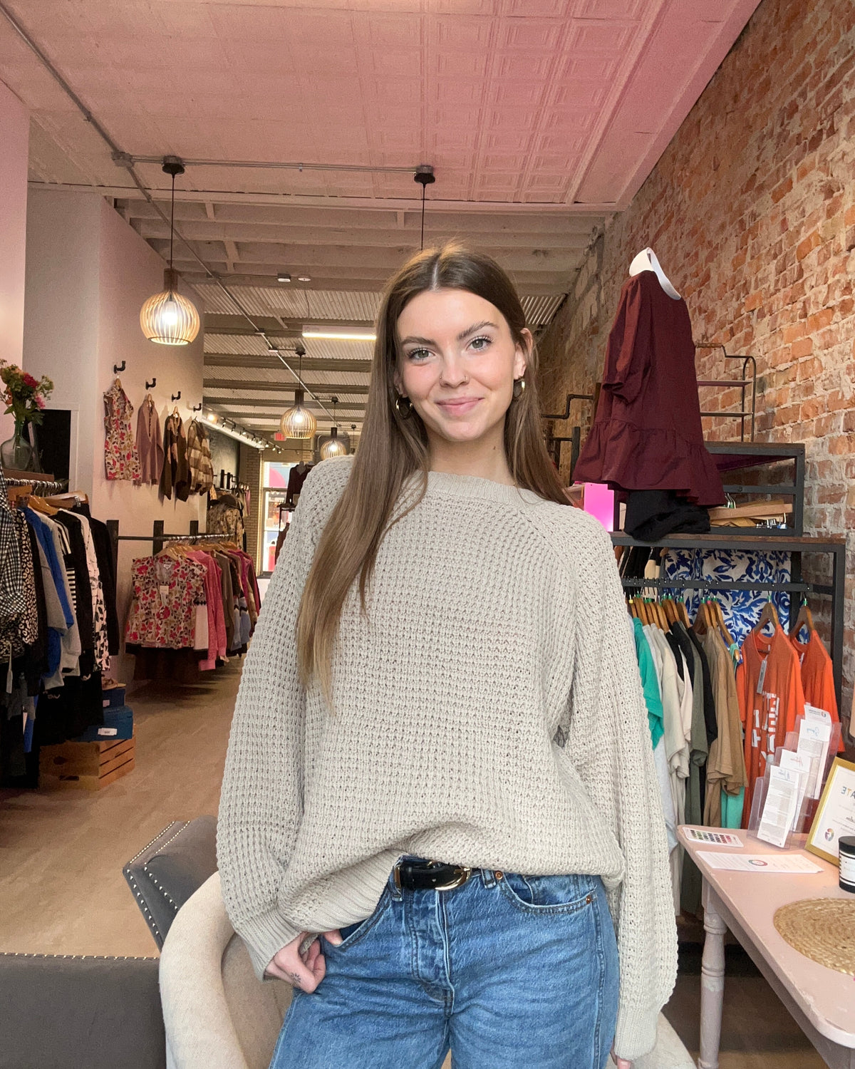 Raglan Knit Pullover-apparel-Mikarose-The Funky Zebra Ames, Women's Fashion Boutique in Ames, Iowa