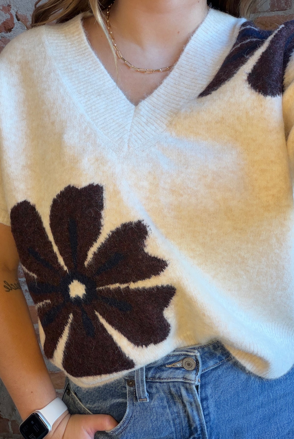 Maggie Floral Vest-Vests-be young-The Funky Zebra Ames, Women's Fashion Boutique in Ames, Iowa