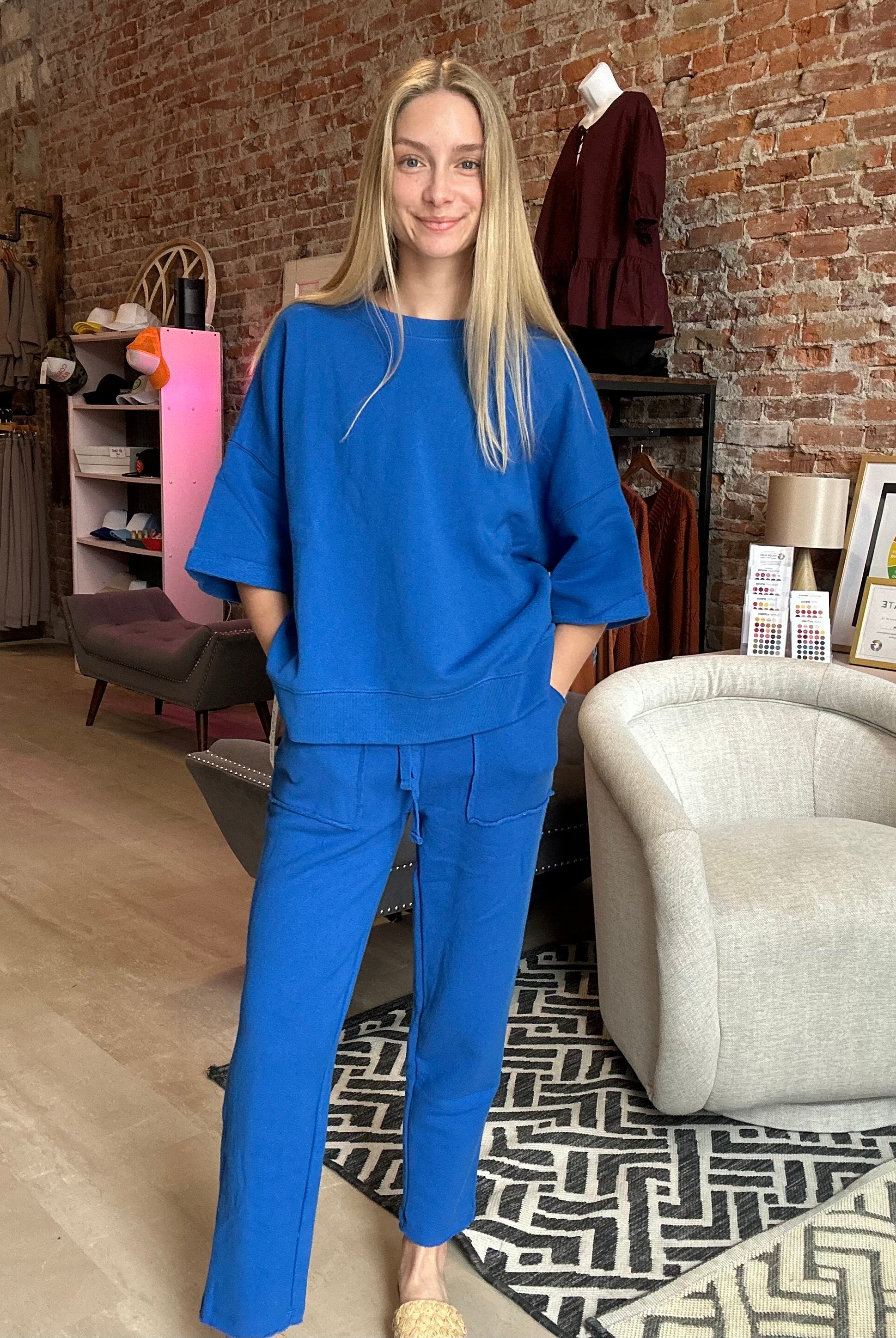 Malibu Lounge Pant-apparel-Mono B-The Funky Zebra Ames, Women's Fashion Boutique in Ames, Iowa