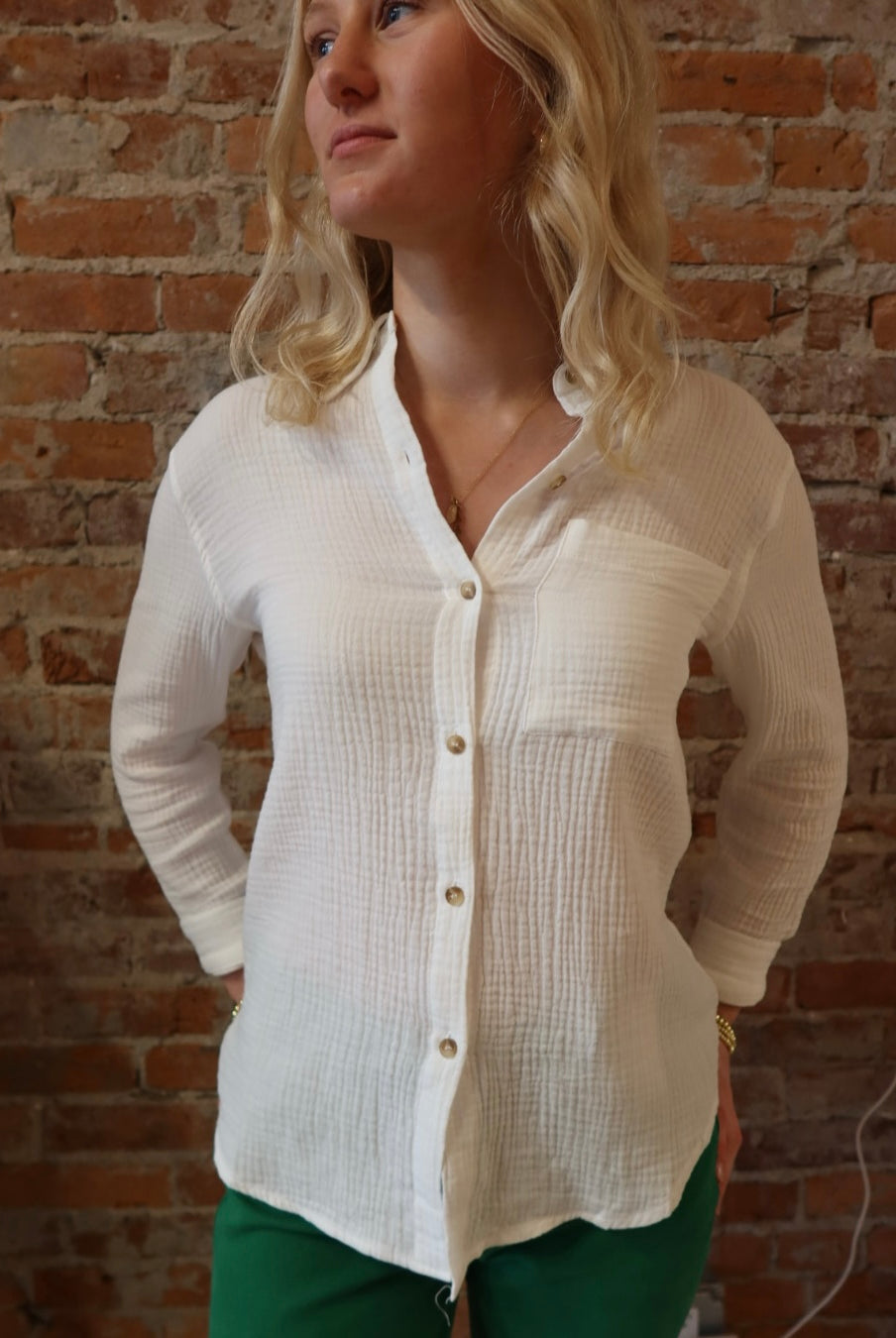 Carli Textured Top-Long Sleeves-Cozy Co-The Funky Zebra Ames, Women's Fashion Boutique in Ames, Iowa