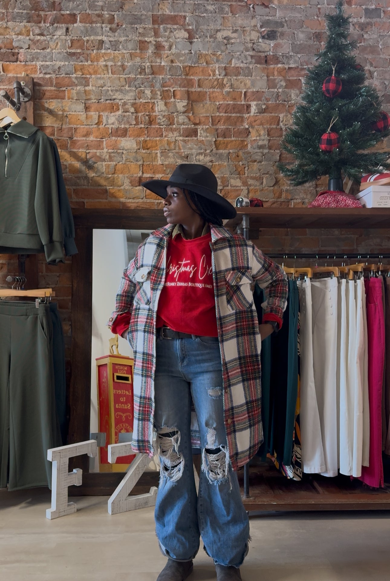 Jaci Long Plaid Shacket-Outerwear-Panache Apparel Co.-The Funky Zebra Ames, Women's Fashion Boutique in Ames, Iowa