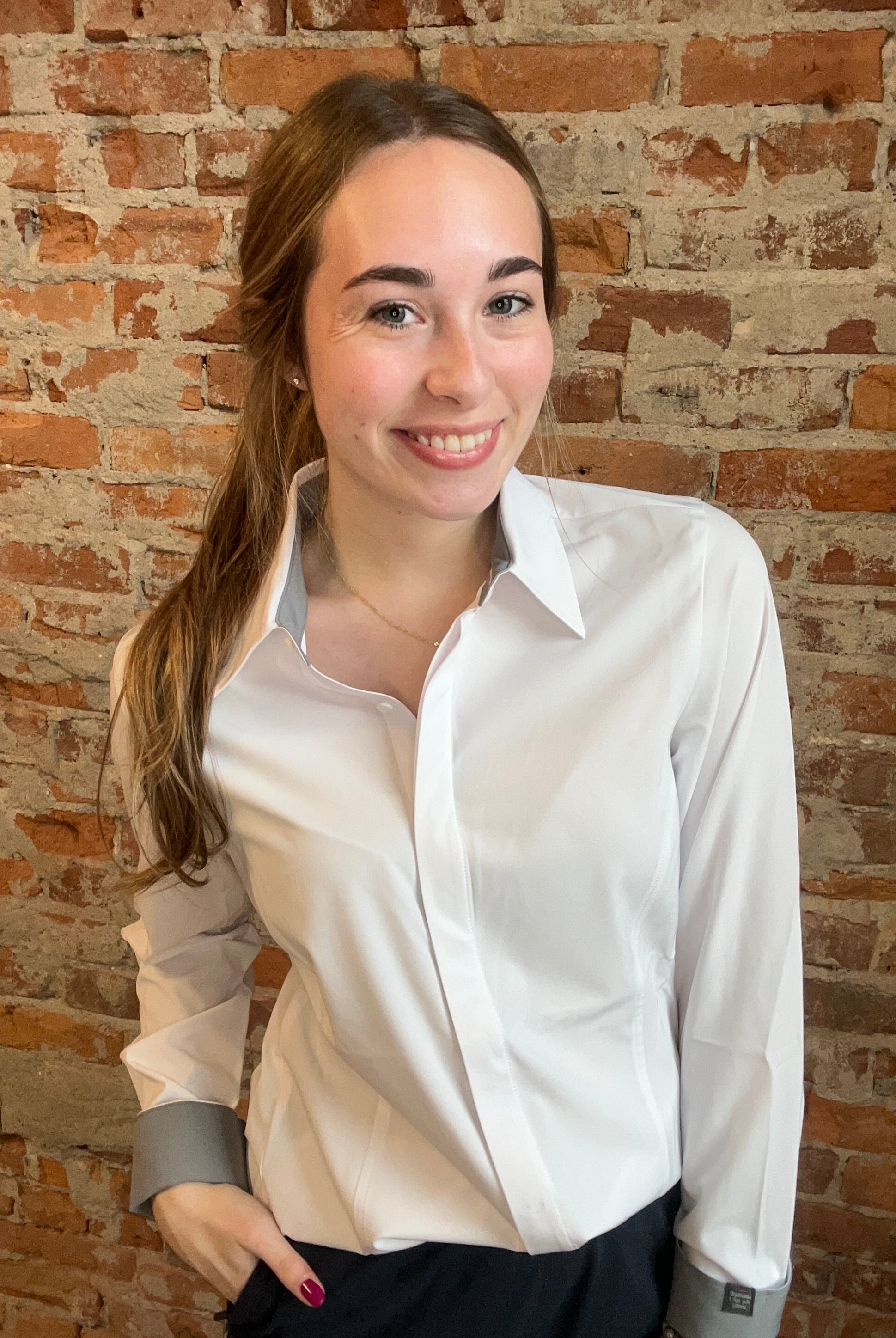 Executive Button Up-Long Sleeves-Storm Creek-The Funky Zebra Ames, Women's Fashion Boutique in Ames, Iowa