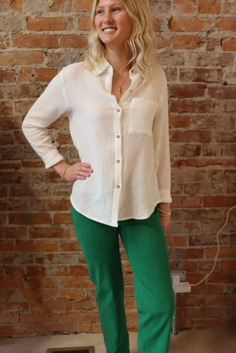 Carli Textured Top-Long Sleeves-Cozy Co-The Funky Zebra Ames, Women's Fashion Boutique in Ames, Iowa