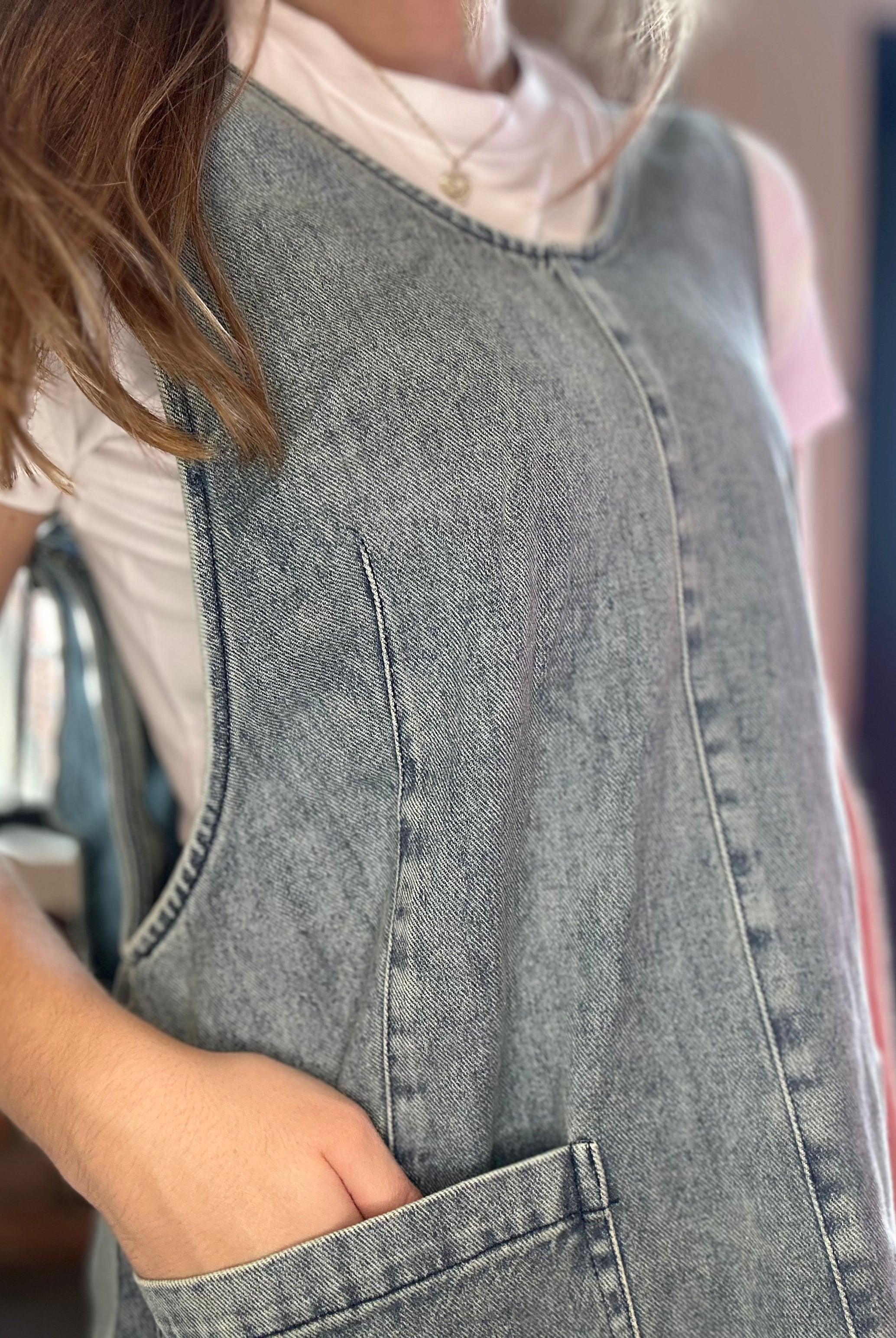 Harley Denim Dress-Dresses-Jodifl-The Funky Zebra Ames, Women's Fashion Boutique in Ames, Iowa
