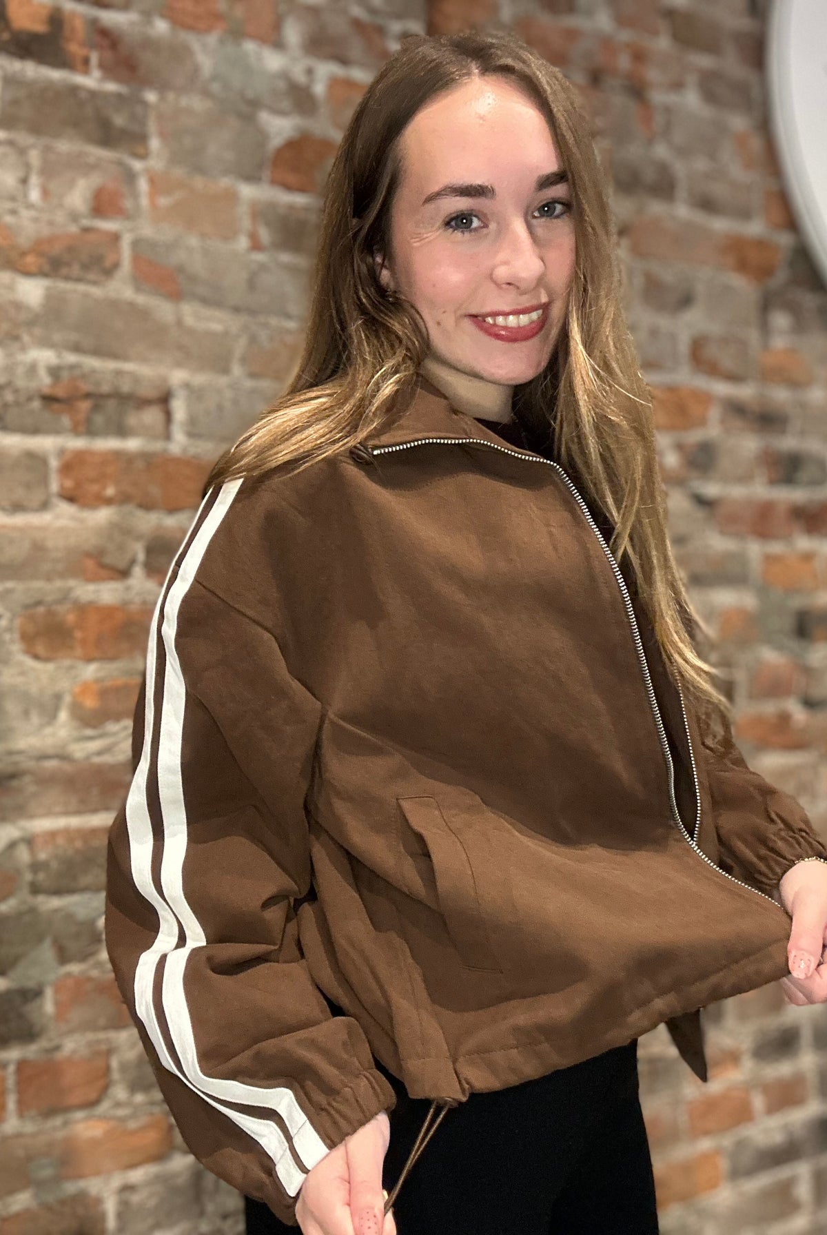 Phoebe Brown Jacket-ButterMelon-The Funky Zebra Ames, Women's Fashion Boutique in Ames, Iowa