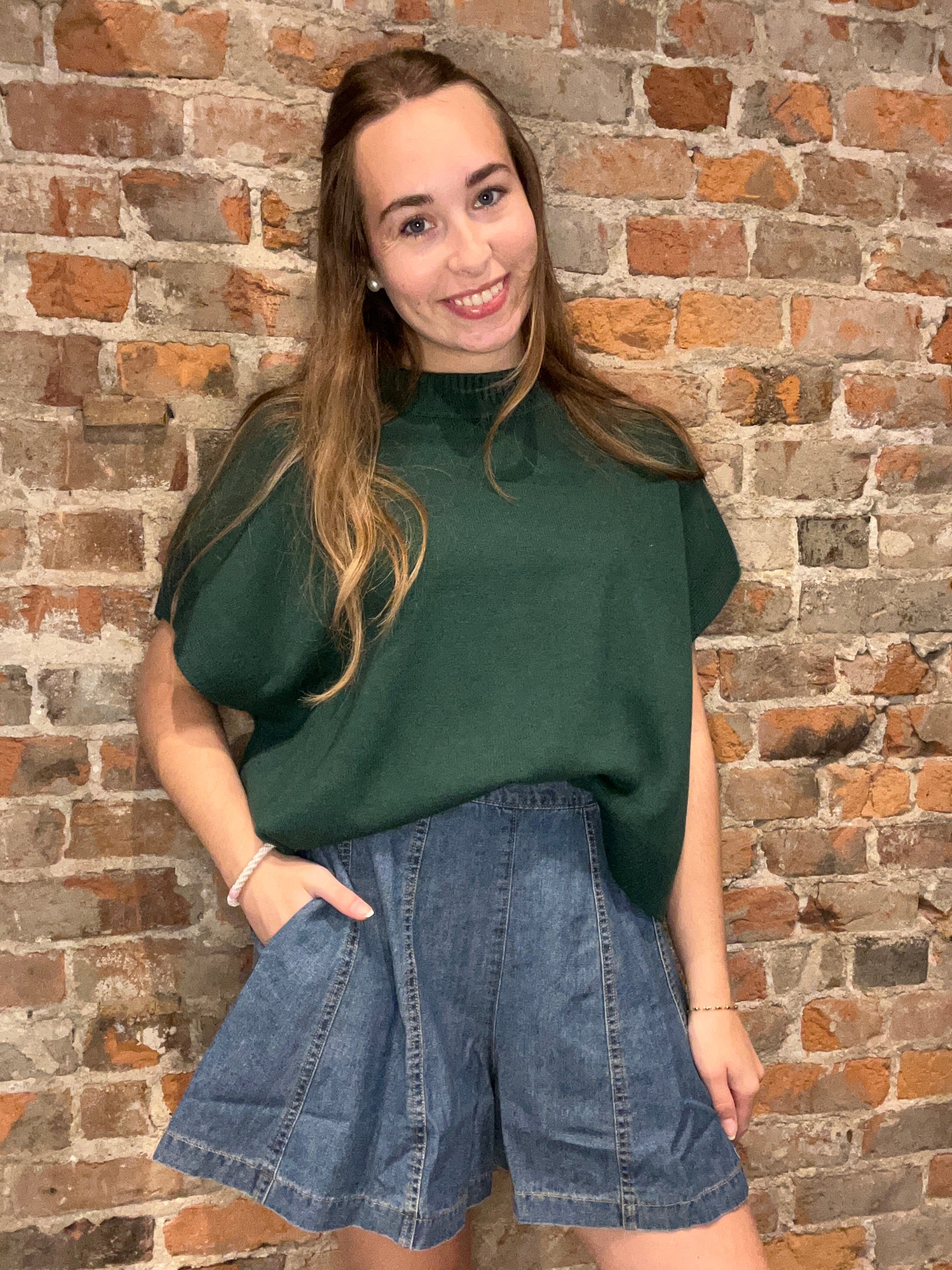 Abigail Denim Wash Flared Shorts-Shorts-in february-The Funky Zebra Ames, Women's Fashion Boutique in Ames, Iowa