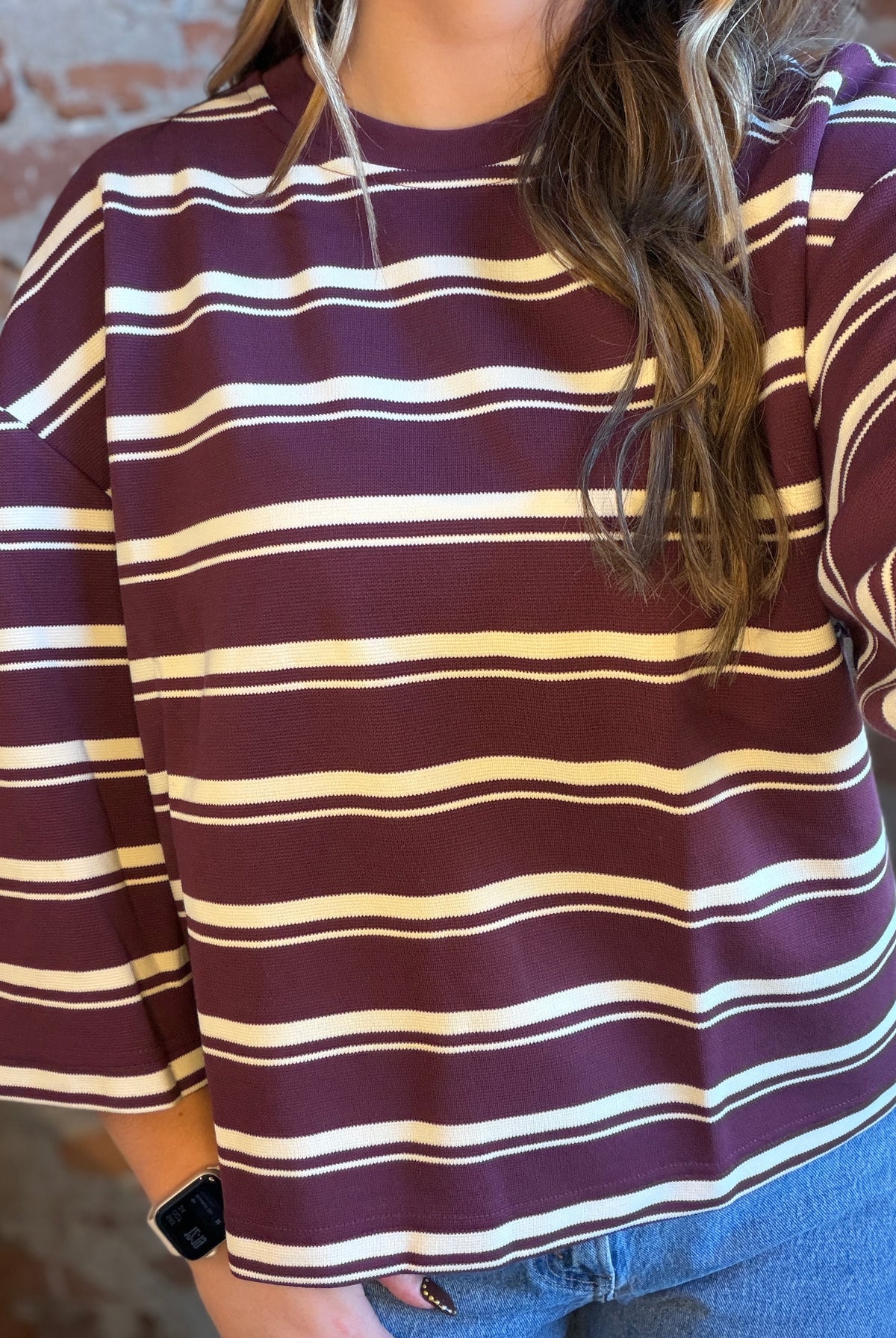 Lauren Fig Striped Top-top-be young-The Funky Zebra Ames, Women's Fashion Boutique in Ames, Iowa