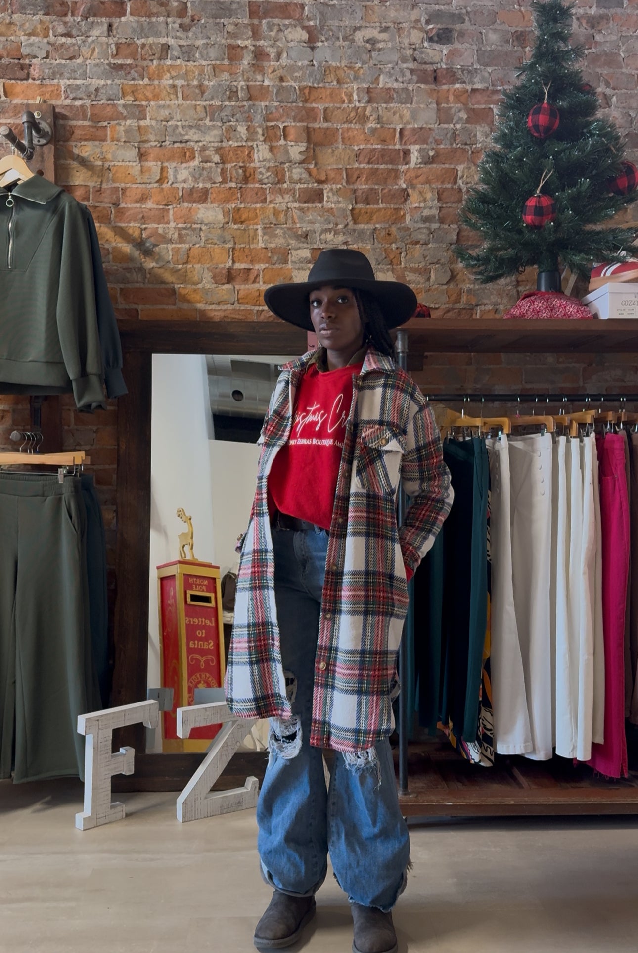 Jaci Long Plaid Shacket-Outerwear-Panache Apparel Co.-The Funky Zebra Ames, Women's Fashion Boutique in Ames, Iowa