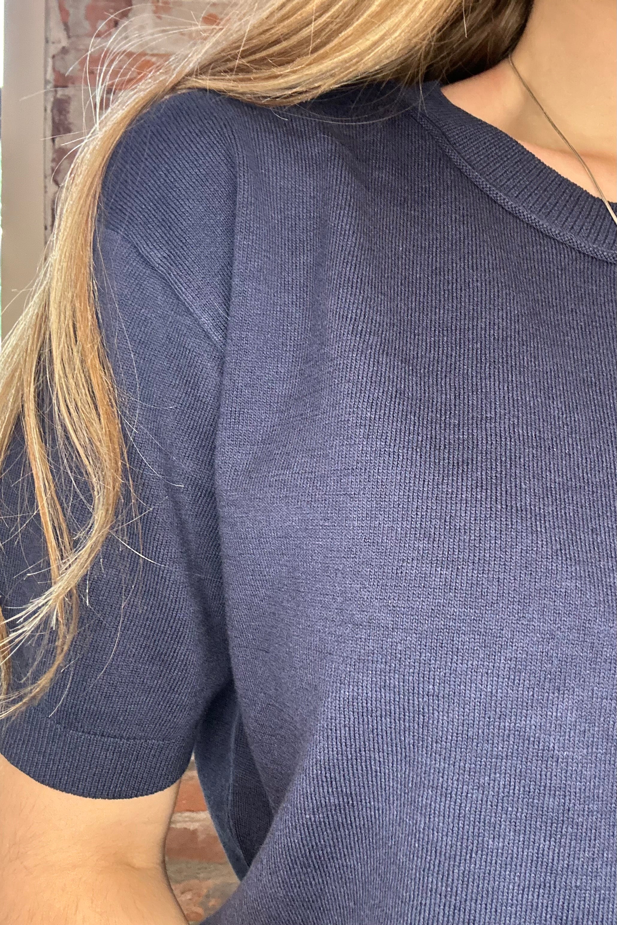 Daphne Short Sleeve Sweater-Sweaters-Staccato-The Funky Zebra Ames, Women's Fashion Boutique in Ames, Iowa
