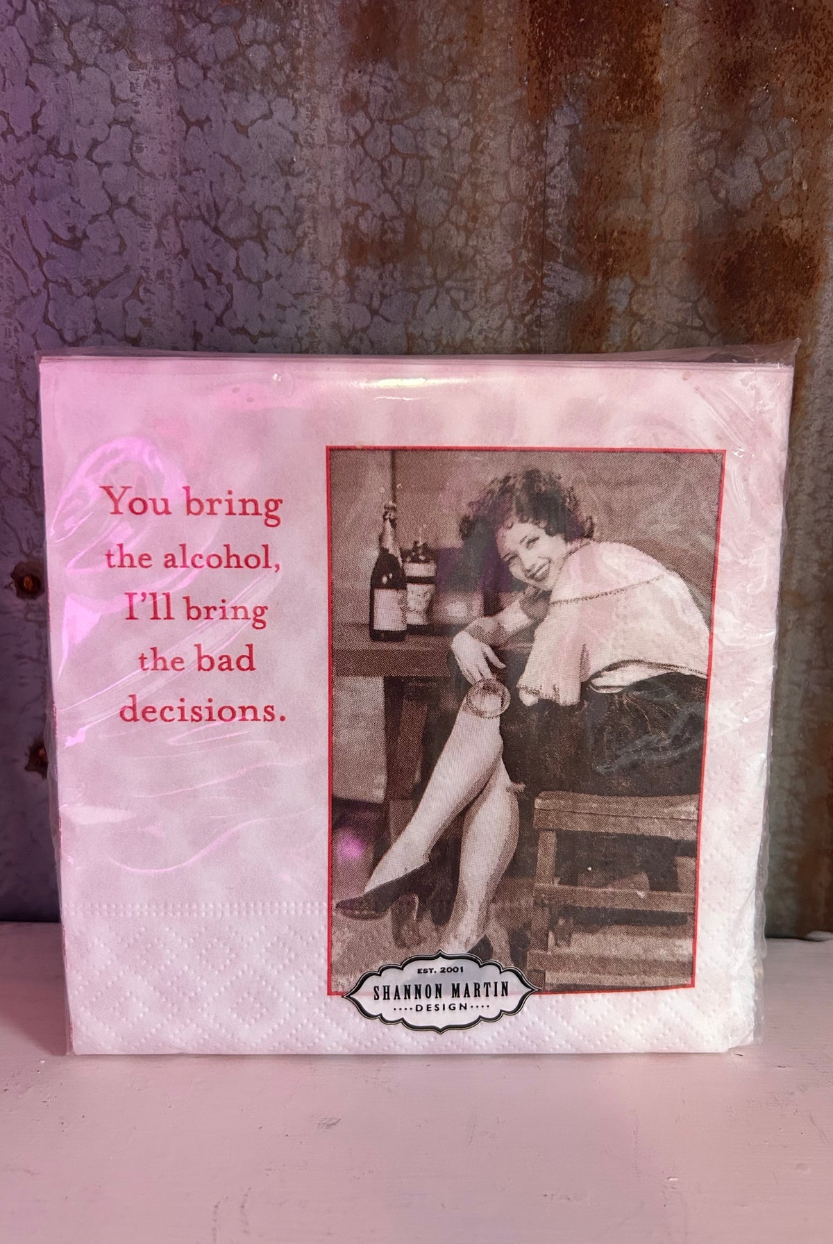 MVB Alcohol & Bad Decisions Napkins-Nellie & Dani Style House-The Funky Zebra Ames, Women's Fashion Boutique in Ames, Iowa