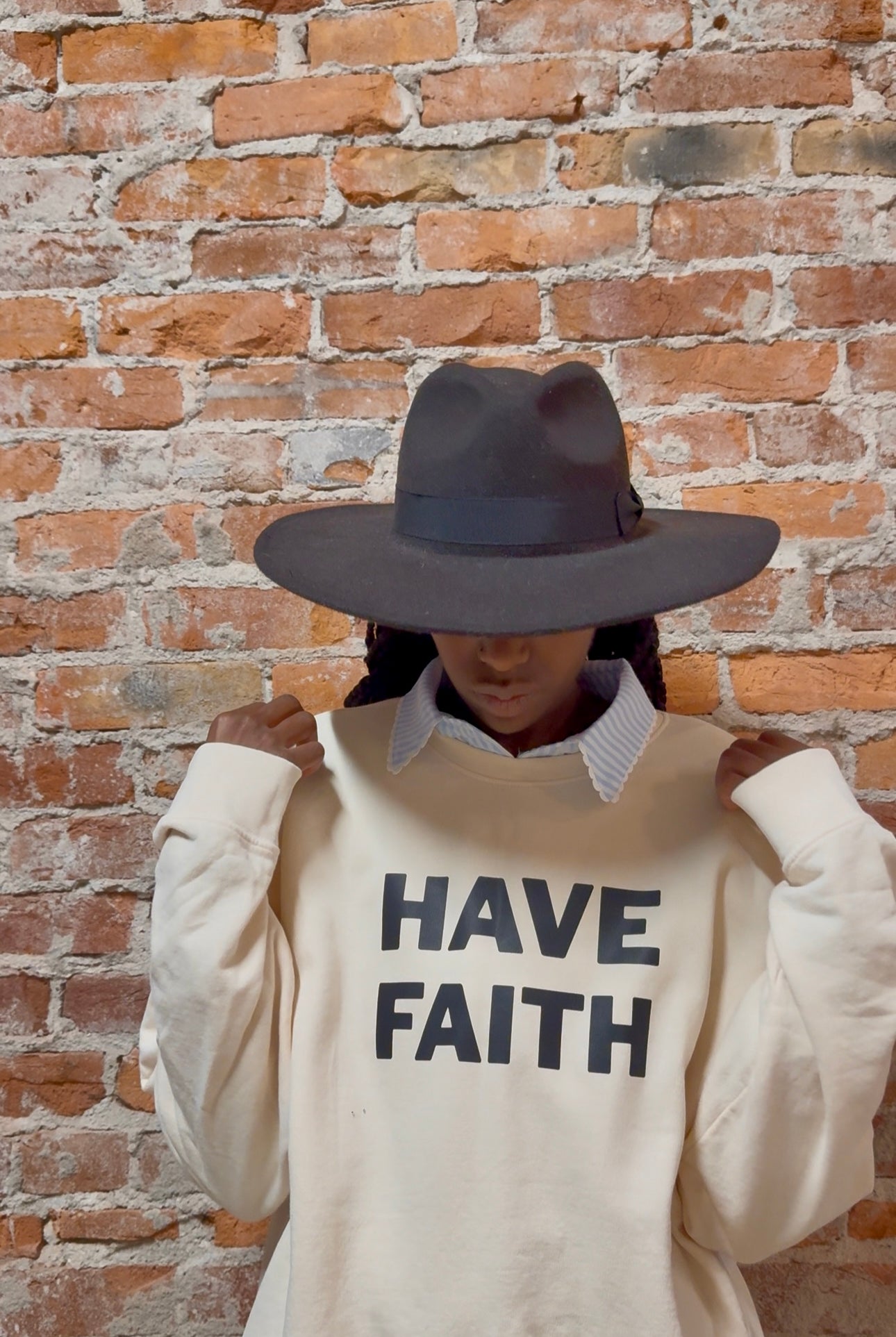 Faith Worn Boldly Sweatshirt-Graphic Sweaters-Faith Worn Boldly-The Funky Zebra Ames, Women's Fashion Boutique in Ames, Iowa