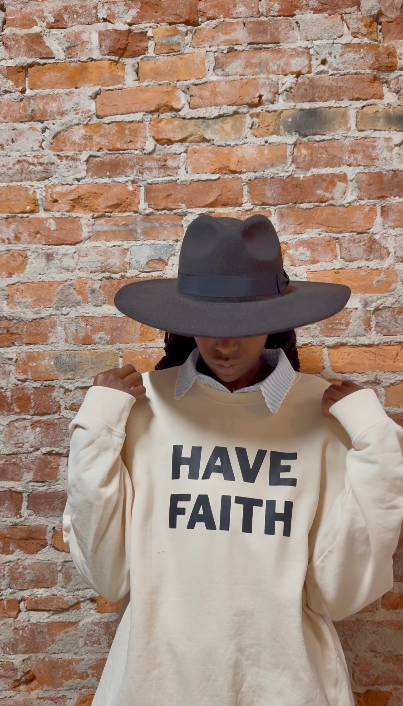 Faith Worn Boldly Sweatshirt-Graphic Sweaters-Faith Worn Boldly-The Funky Zebra Ames, Women's Fashion Boutique in Ames, Iowa