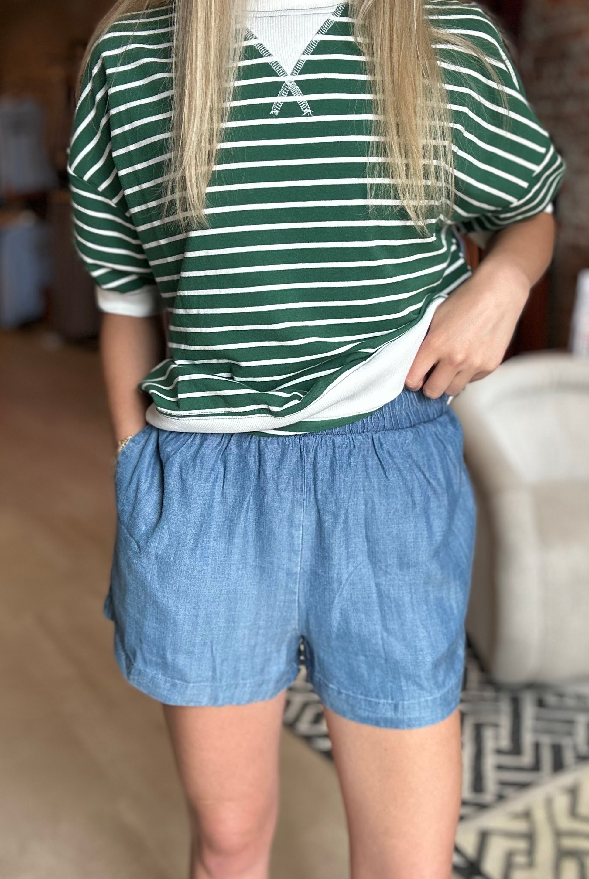 Easy Breezy Short-Shorts-The Funky Zebra Ames-The Funky Zebra Ames, Women's Fashion Boutique in Ames, Iowa