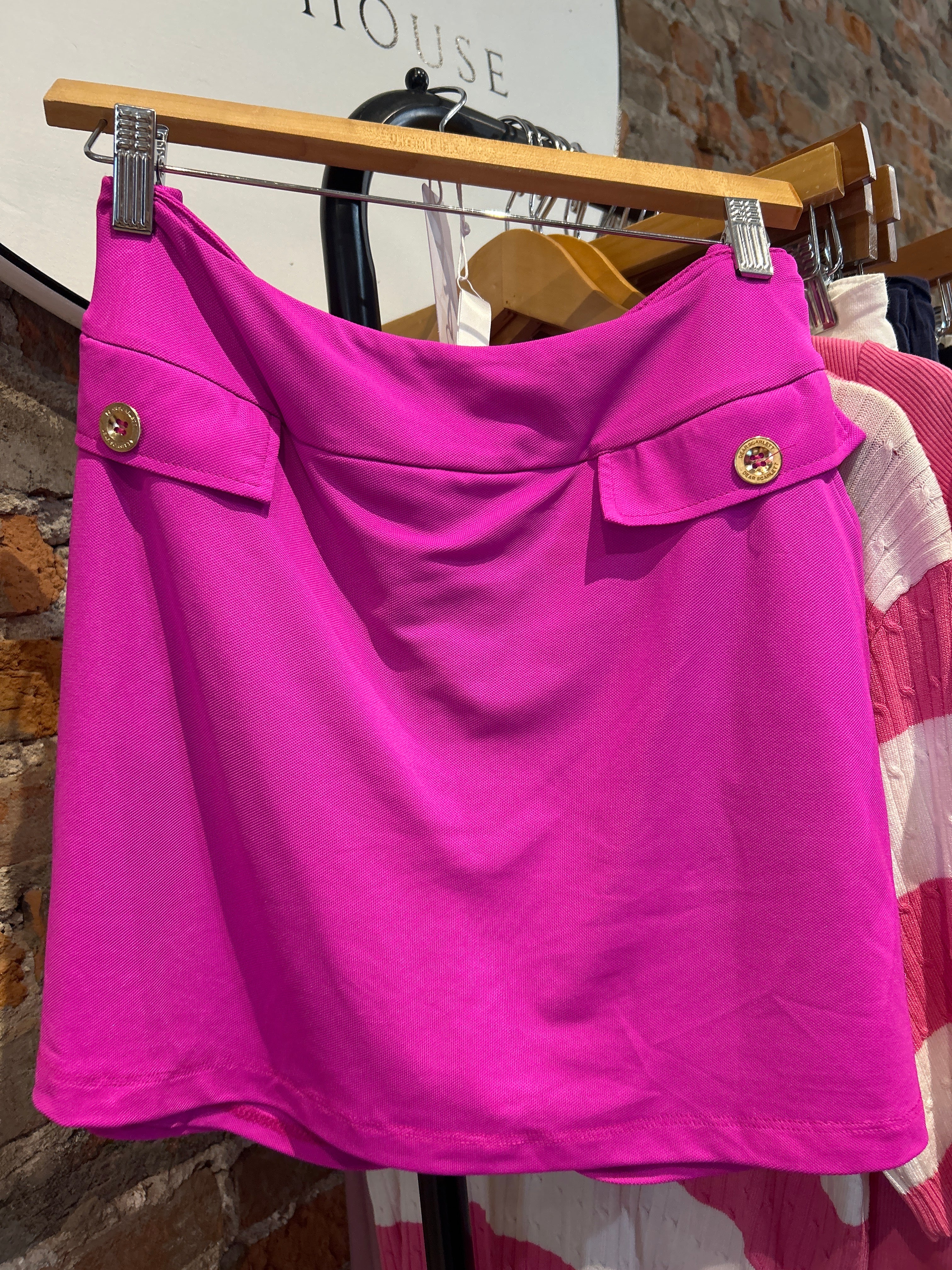 MVB Magenta Skort-Nellie & Dani Style House-The Funky Zebra Ames, Women's Fashion Boutique in Ames, Iowa