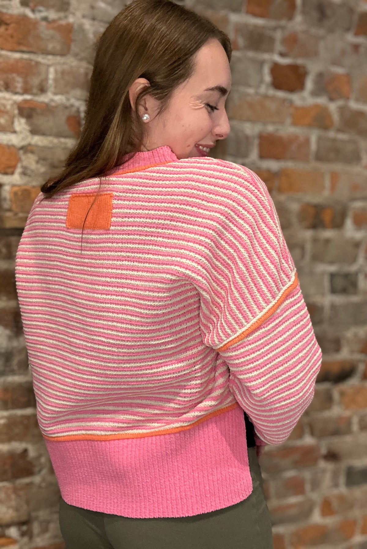 Rebecca Striped Sweater-apparel-Very J-The Funky Zebra Ames, Women's Fashion Boutique in Ames, Iowa