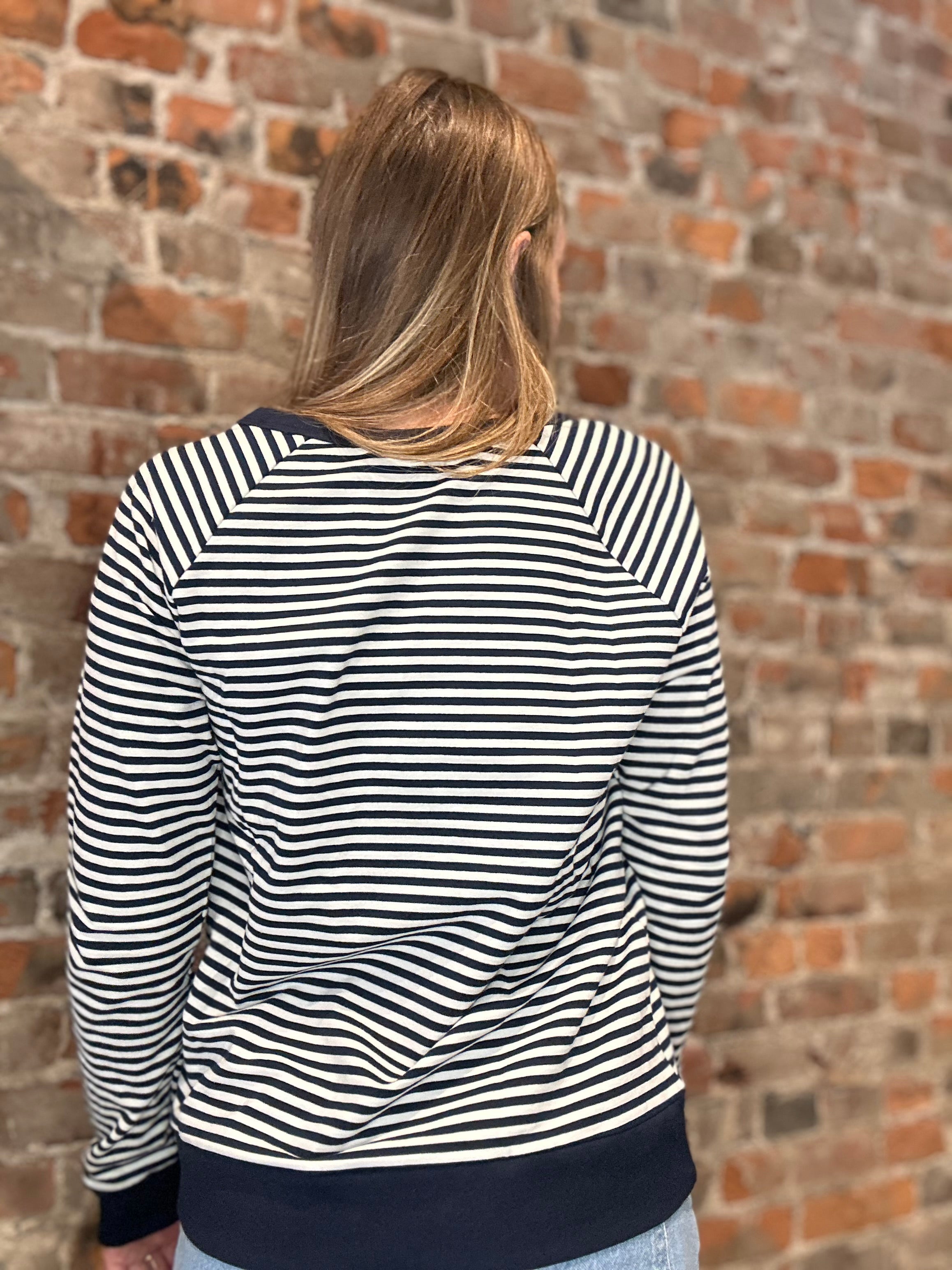 Louisa Striped Pullover-Long Sleeves-Staccato-The Funky Zebra Ames, Women's Fashion Boutique in Ames, Iowa