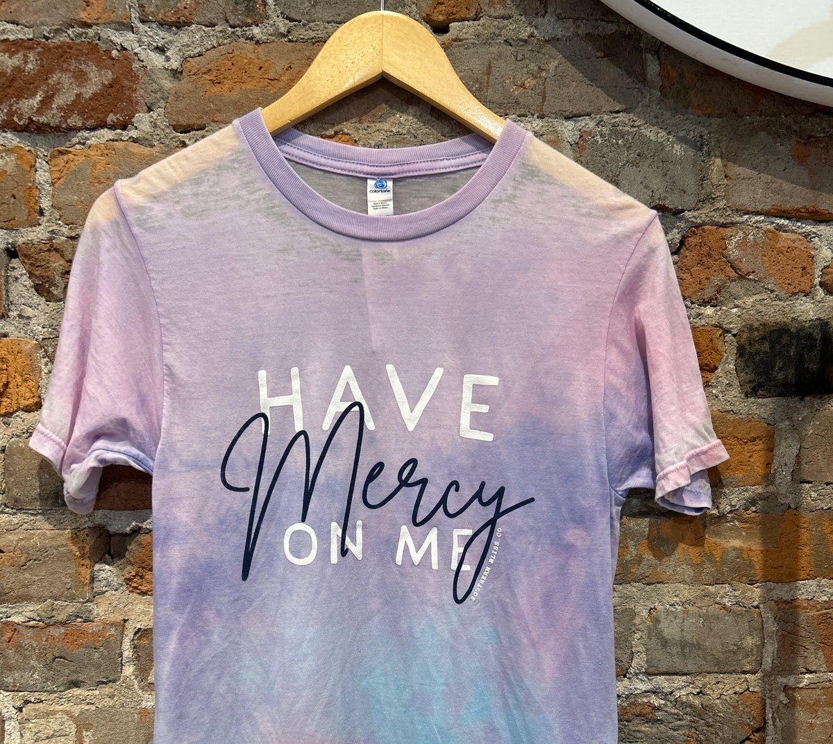 MVB Have Mercy On Me Tie-dye Tee-Nellie & Dani Style House-The Funky Zebra Ames, Women's Fashion Boutique in Ames, Iowa