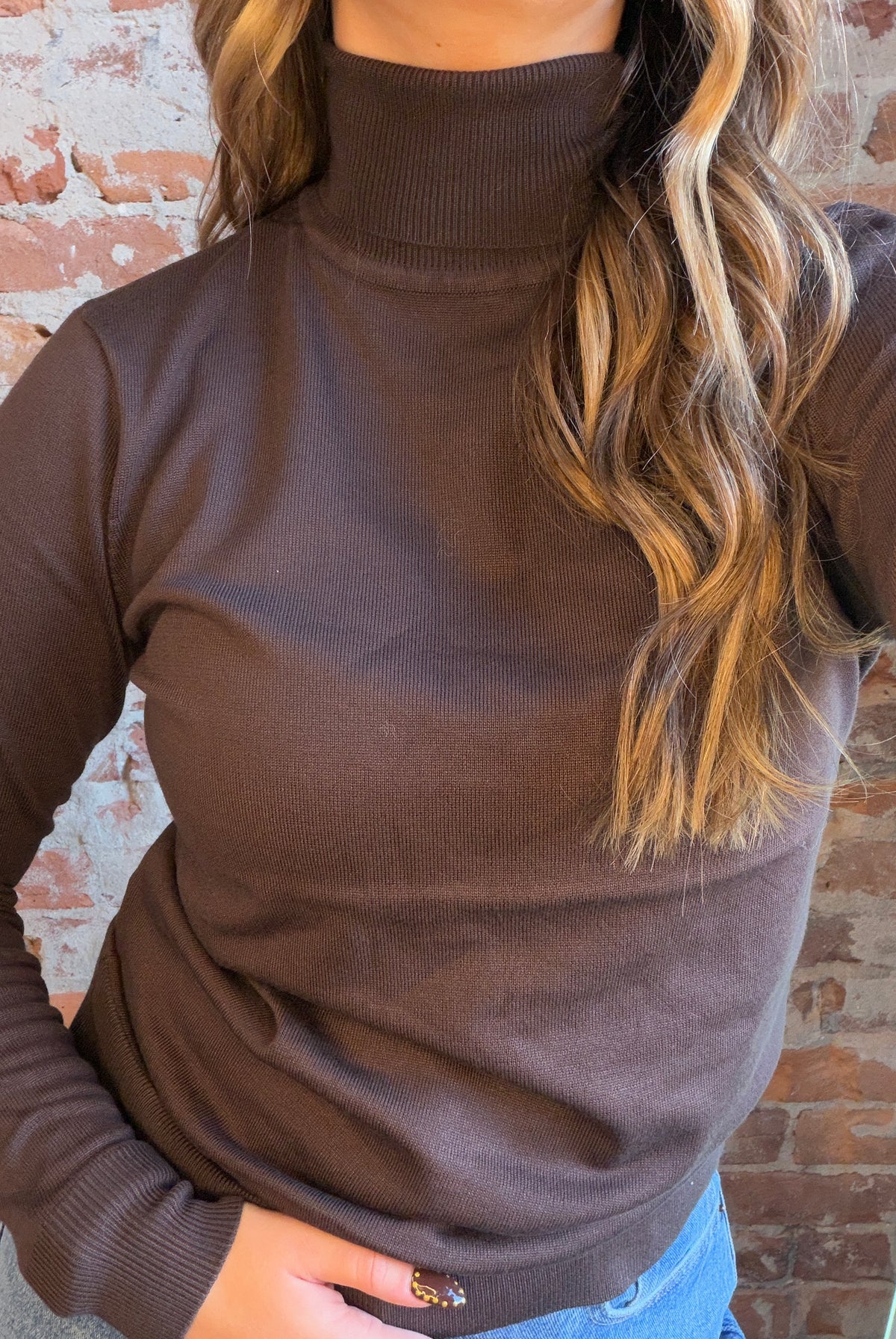 Charise Roll Neck Tops-Sweaters-be young-The Funky Zebra Ames, Women's Fashion Boutique in Ames, Iowa