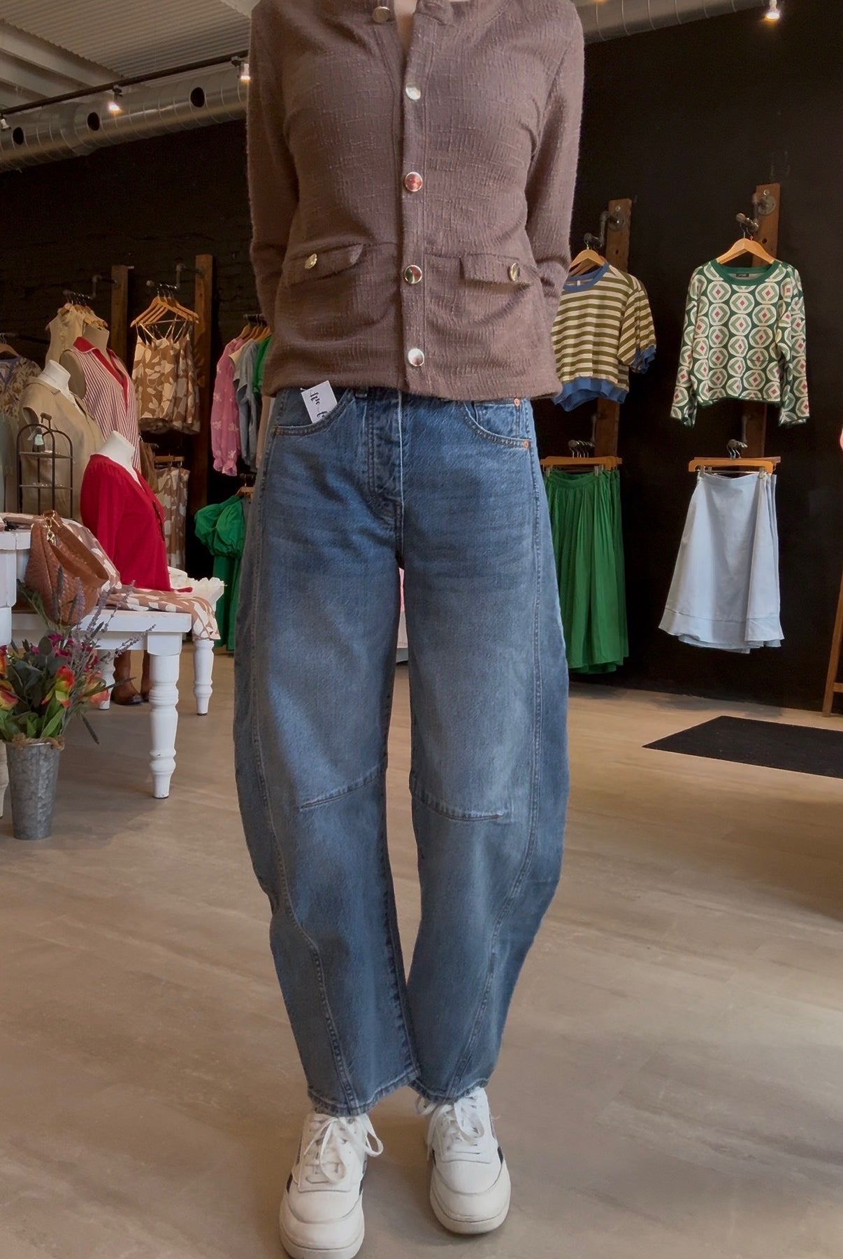 Harper Cropped Barrel-Pants-Habitual-The Funky Zebra Ames, Women's Fashion Boutique in Ames, Iowa