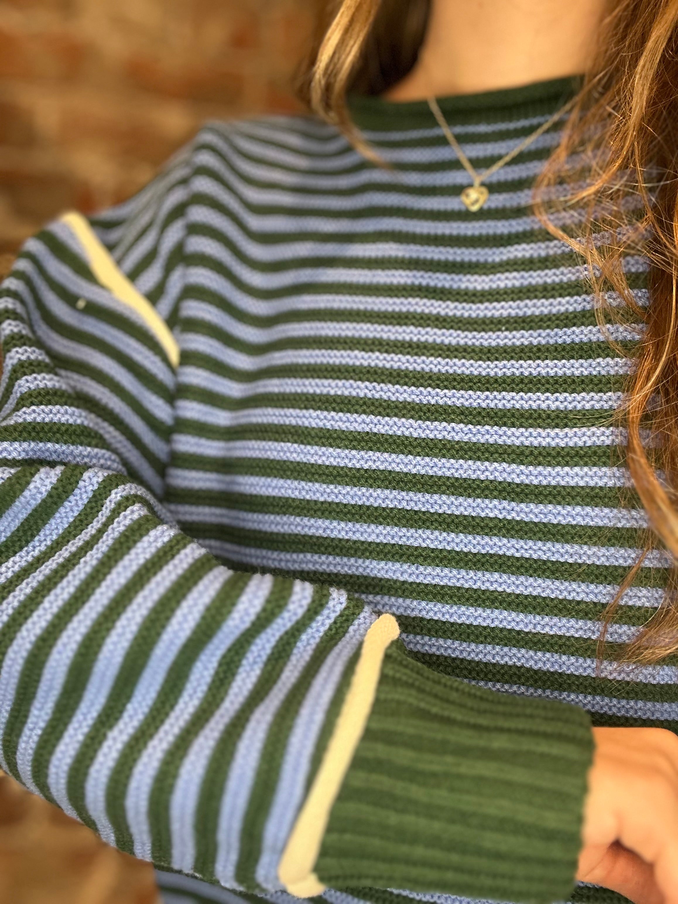 Abigail Striped Sweater-apparel-She & Sky-The Funky Zebra Ames, Women's Fashion Boutique in Ames, Iowa