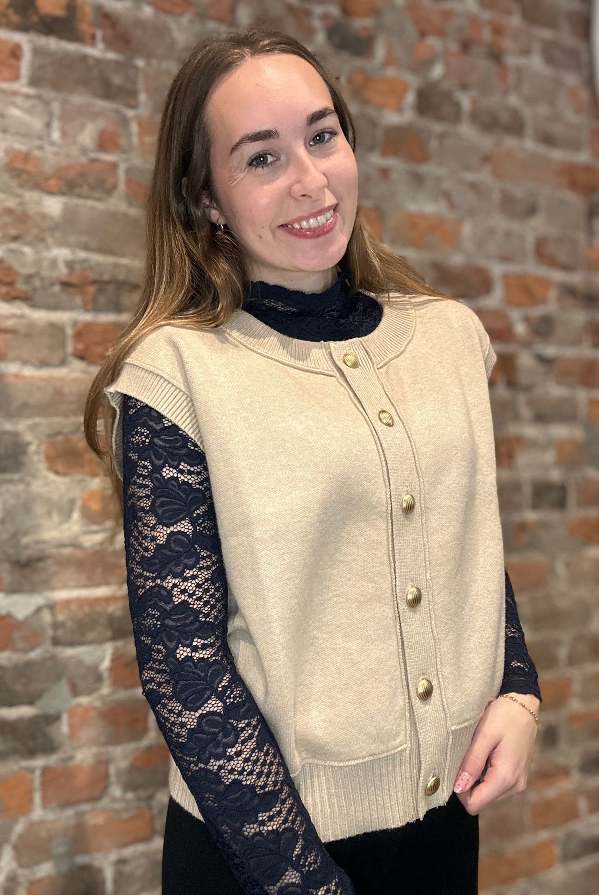 Midnight lace Long Sleeve-Long Sleeves-Molly Bracken-The Funky Zebra Ames, Women's Fashion Boutique in Ames, Iowa