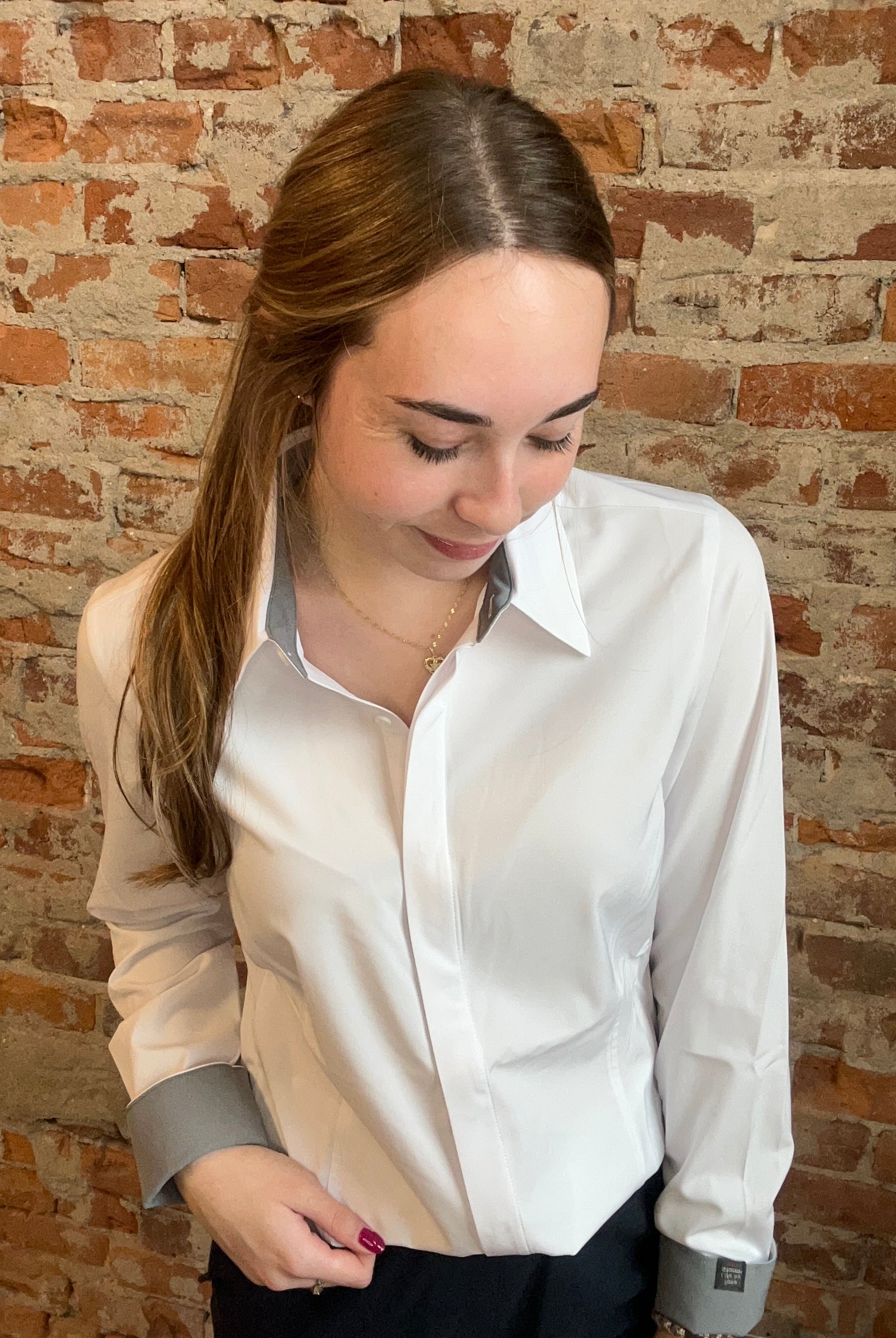 Executive Button Up-Long Sleeves-Storm Creek-The Funky Zebra Ames, Women's Fashion Boutique in Ames, Iowa