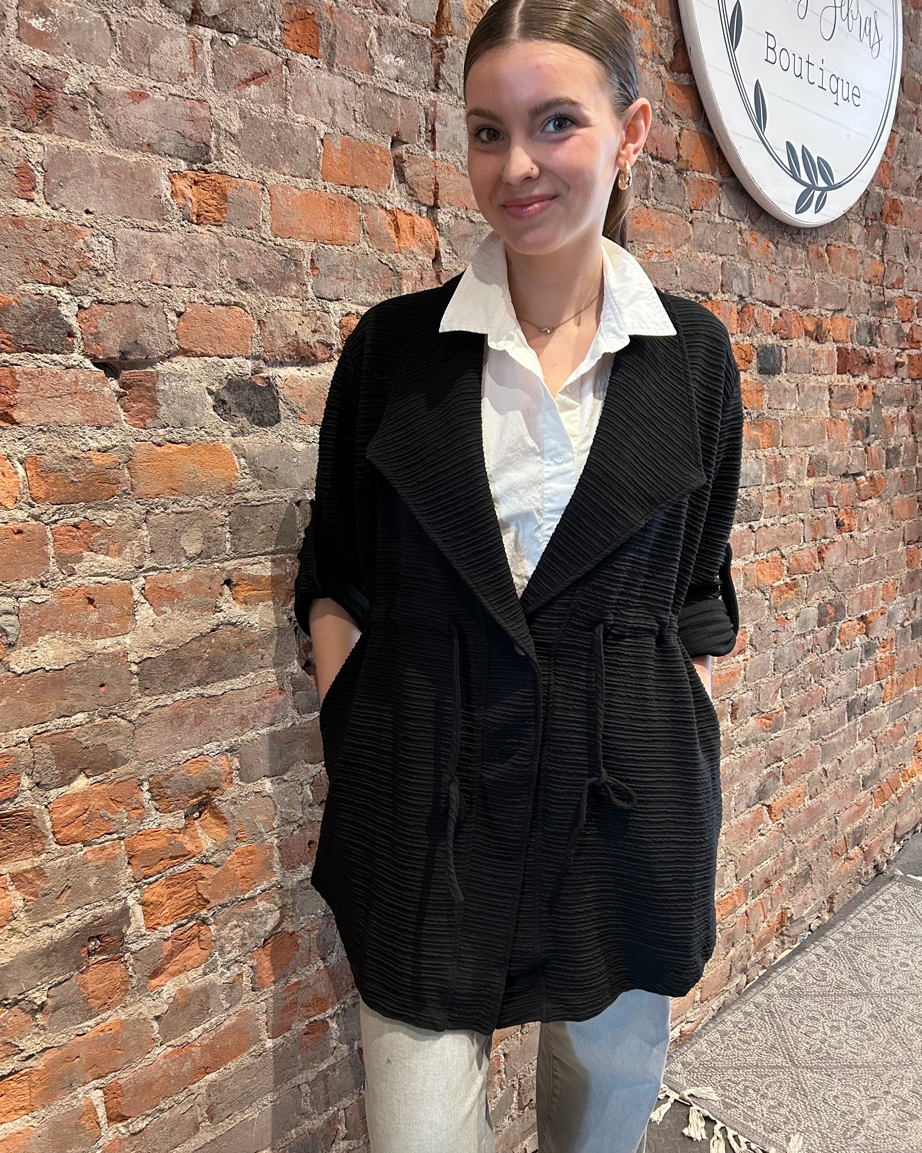 Blair Jacket-Jackets-Cozy Co-The Funky Zebra Ames, Women's Fashion Boutique in Ames, Iowa