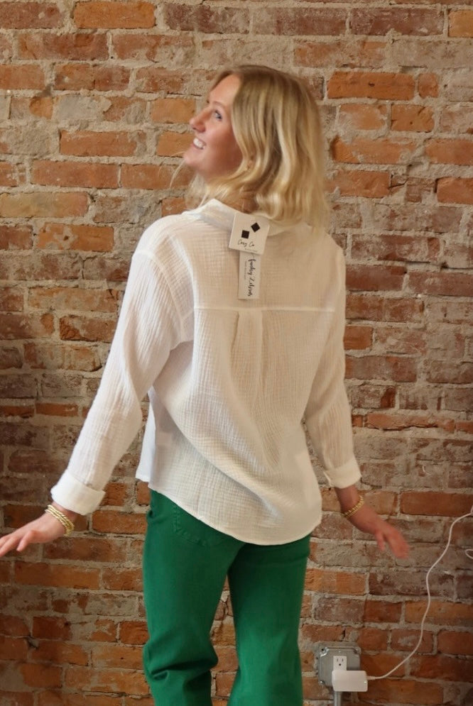 Carli Textured Top-Long Sleeves-Cozy Co-The Funky Zebra Ames, Women's Fashion Boutique in Ames, Iowa