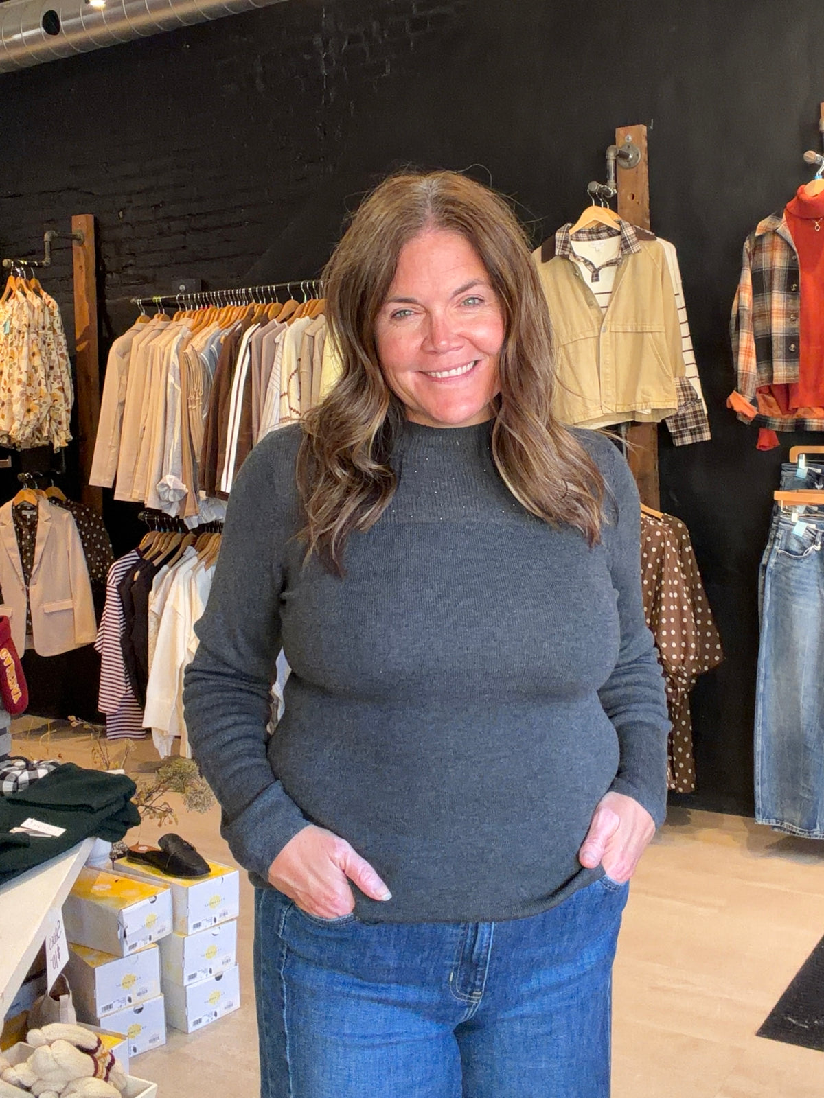 Carolina Rhinestone Top-apparel-Molly Bracken-The Funky Zebra Ames, Women's Fashion Boutique in Ames, Iowa