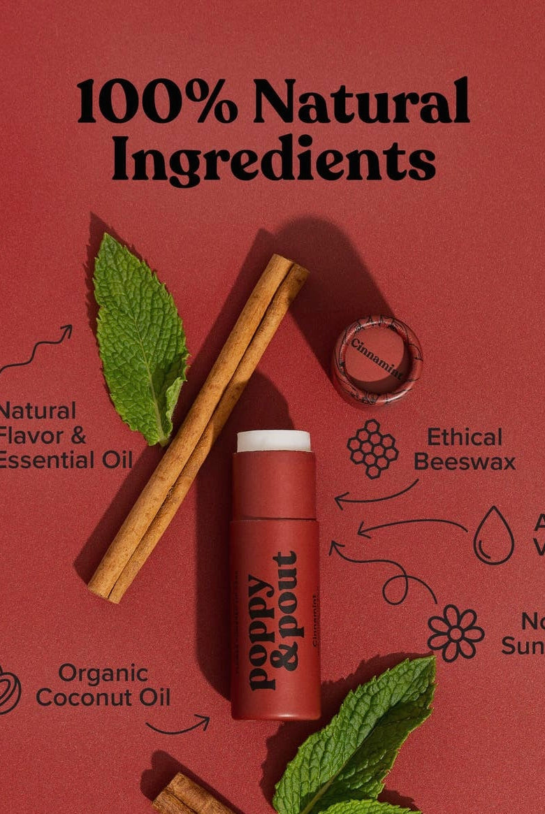 Poppy & Pout Lip Balm-Lips-The Funky Zebra Ames-The Funky Zebra Ames, Women's Fashion Boutique in Ames, Iowa
