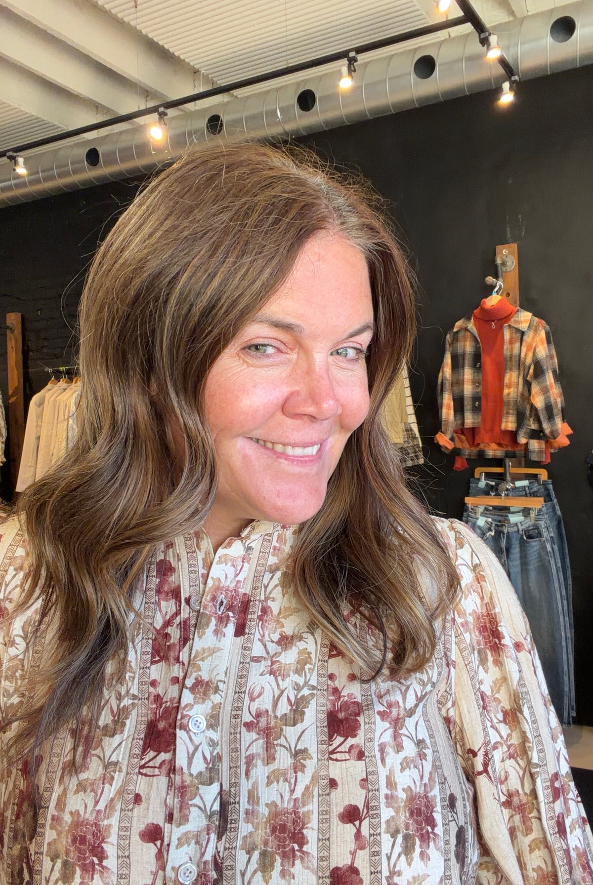 Halle Brown Mixed Top-Hayden-The Funky Zebra Ames, Women's Fashion Boutique in Ames, Iowa
