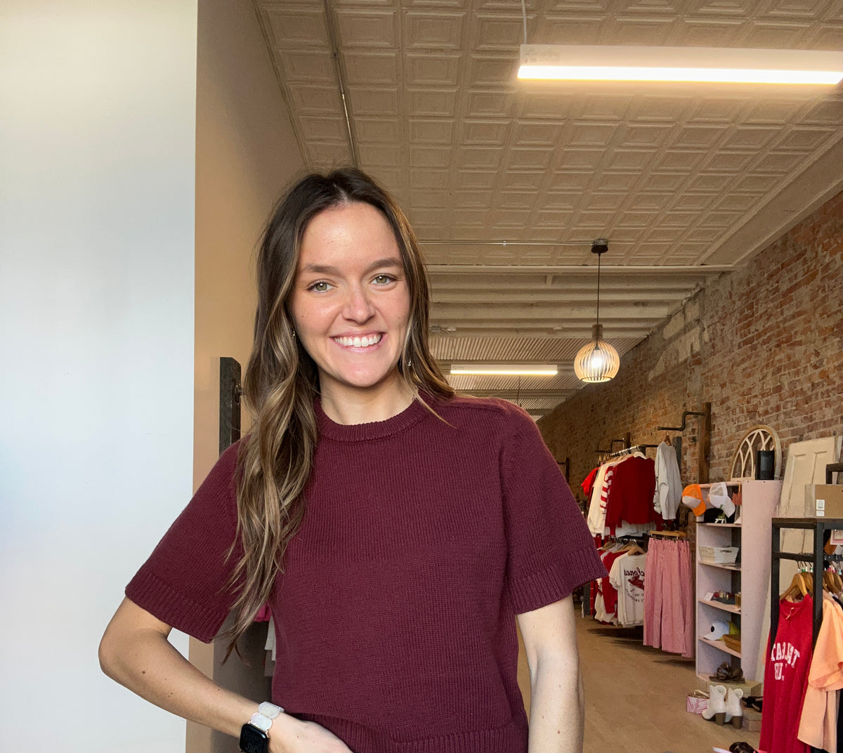 Robin Short Sleeve Sweater-apparel-in february-The Funky Zebra Ames, Women's Fashion Boutique in Ames, Iowa
