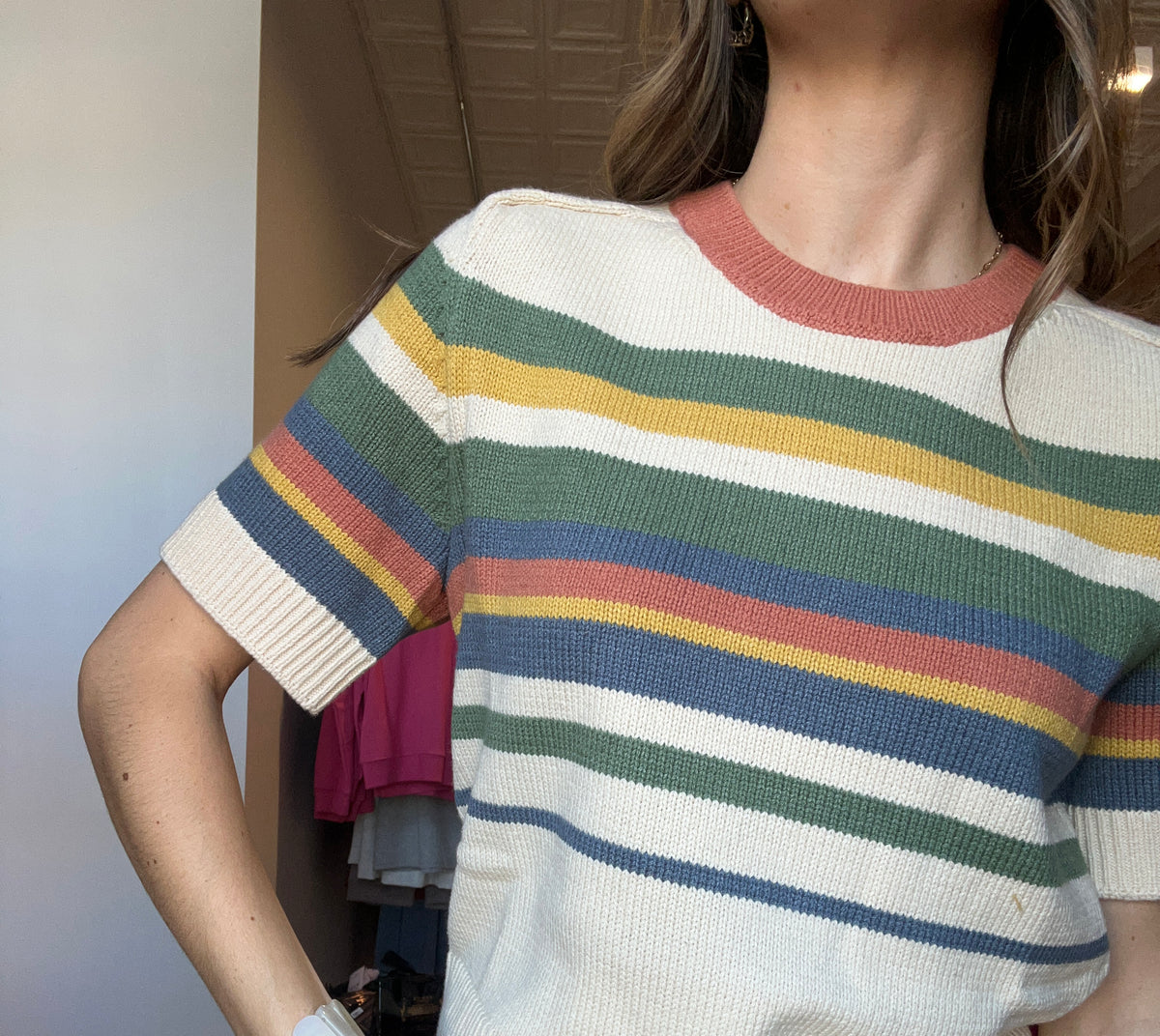 Sunday Market Stripe Sweater-apparel-in february-The Funky Zebra Ames, Women's Fashion Boutique in Ames, Iowa