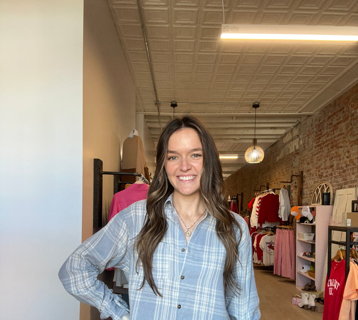 Darlene Striped Button Down-Long Sleeves-in february-The Funky Zebra Ames, Women's Fashion Boutique in Ames, Iowa