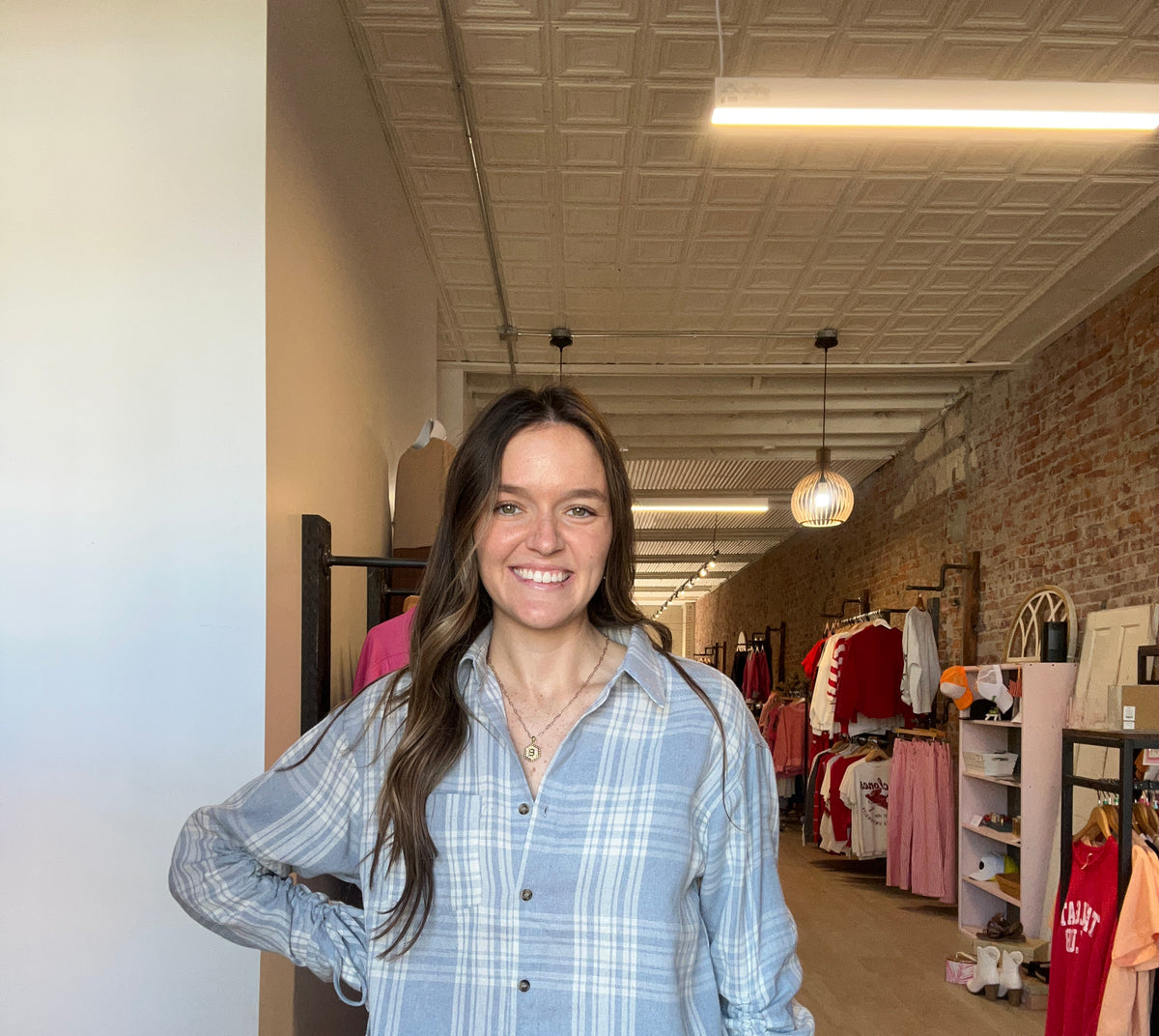 Darlene Striped Button Down-Long Sleeves-in february-The Funky Zebra Ames, Women's Fashion Boutique in Ames, Iowa