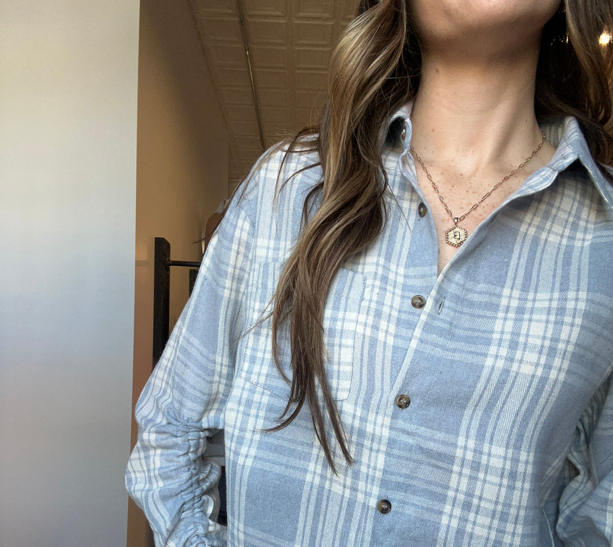 Darlene Striped Button Down-Long Sleeves-in february-The Funky Zebra Ames, Women's Fashion Boutique in Ames, Iowa