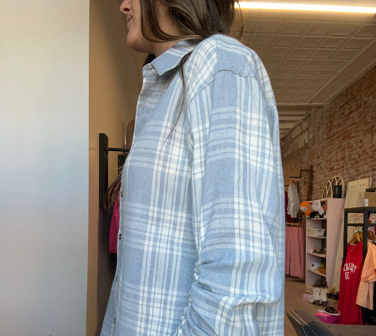 Darlene Striped Button Down-Long Sleeves-in february-The Funky Zebra Ames, Women's Fashion Boutique in Ames, Iowa