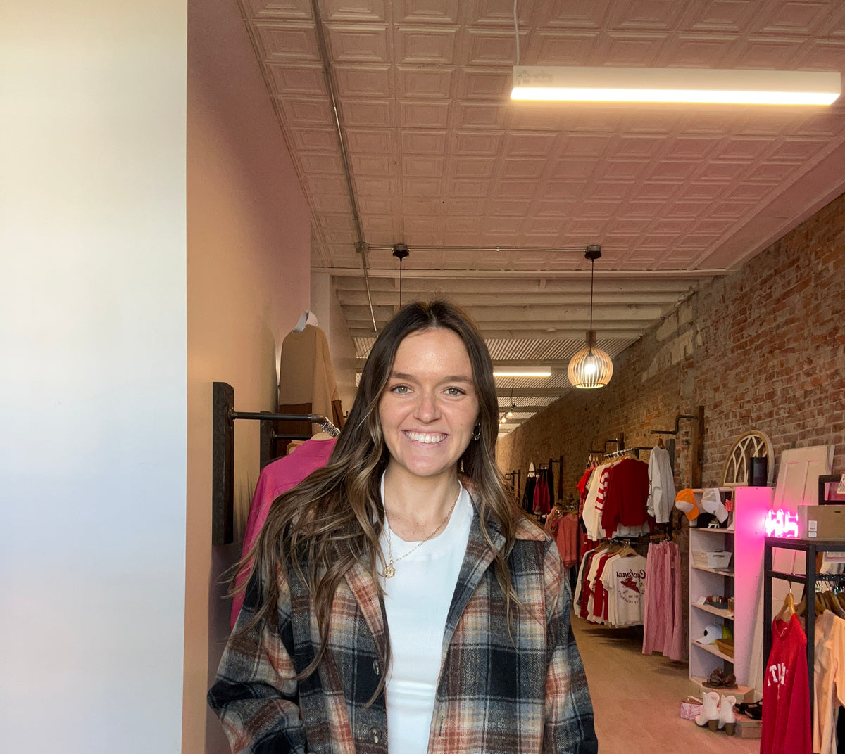 Aubrey Crop Plaid Jacket-Nellie & Dani Style House-The Funky Zebra Ames, Women's Fashion Boutique in Ames, Iowa