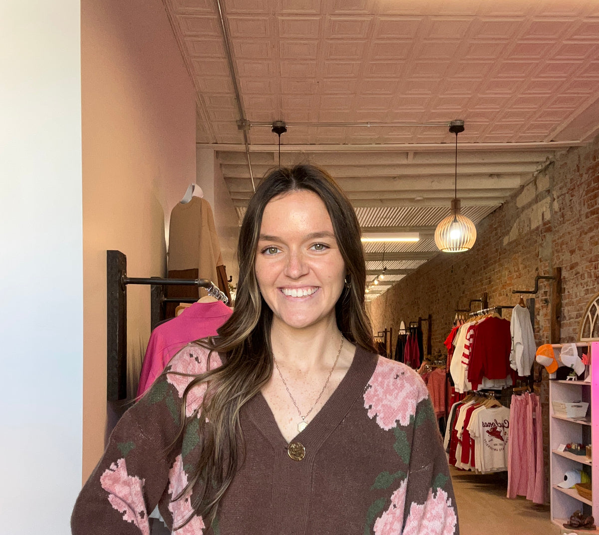 Pretty Floral Cardigan-She & Sky-The Funky Zebra Ames, Women's Fashion Boutique in Ames, Iowa