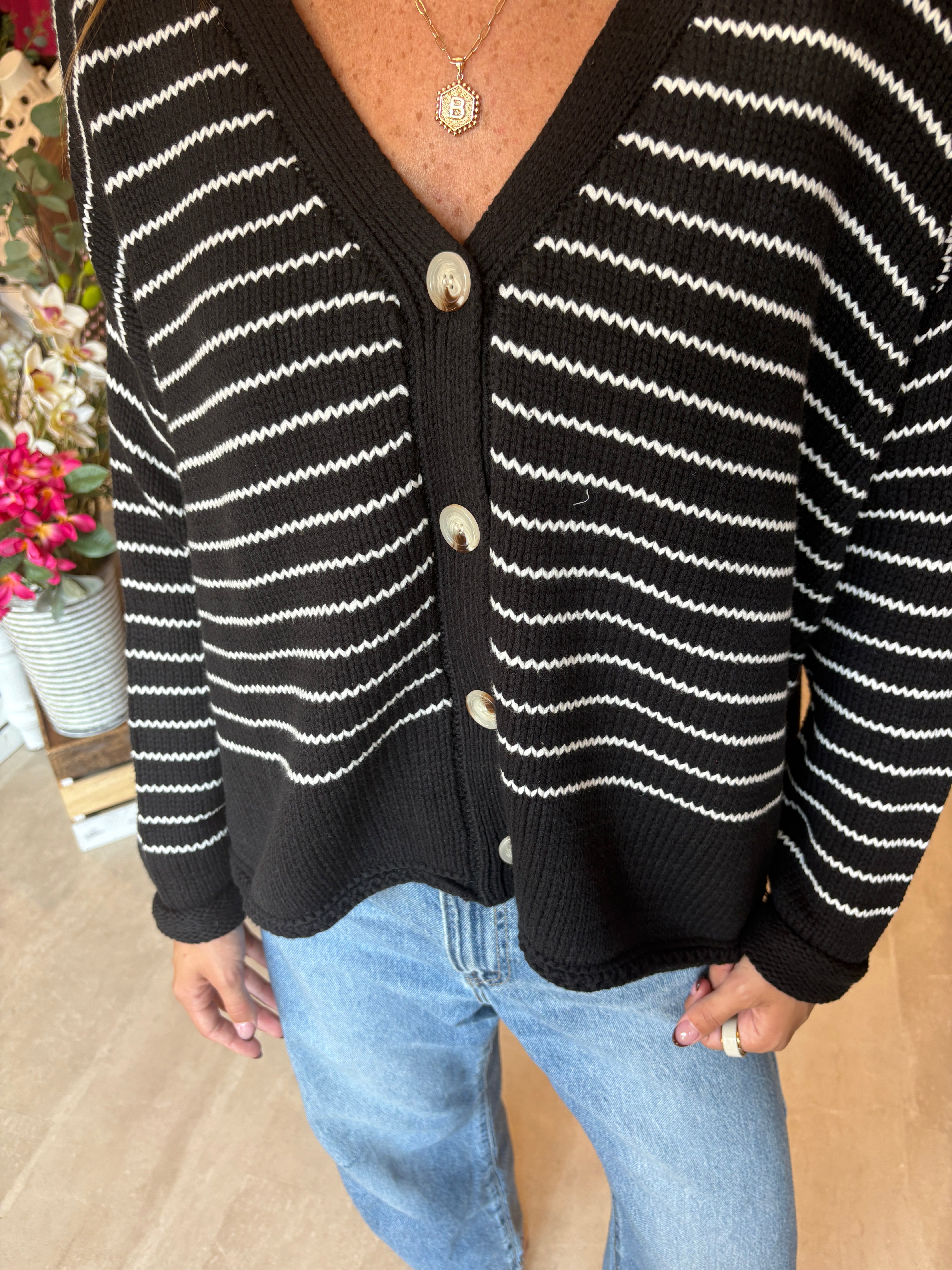 Katie Knit Cardigan-apparel-Doe and Rae-The Funky Zebra Ames, Women's Fashion Boutique in Ames, Iowa