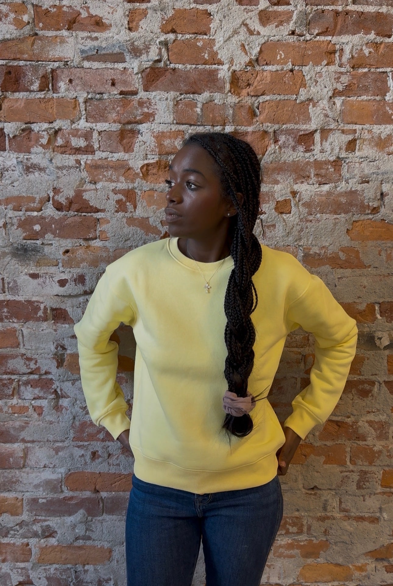 Quinn Classic Sweatshirt-Long Sleeves-Mono B-The Funky Zebra Ames, Women's Fashion Boutique in Ames, Iowa