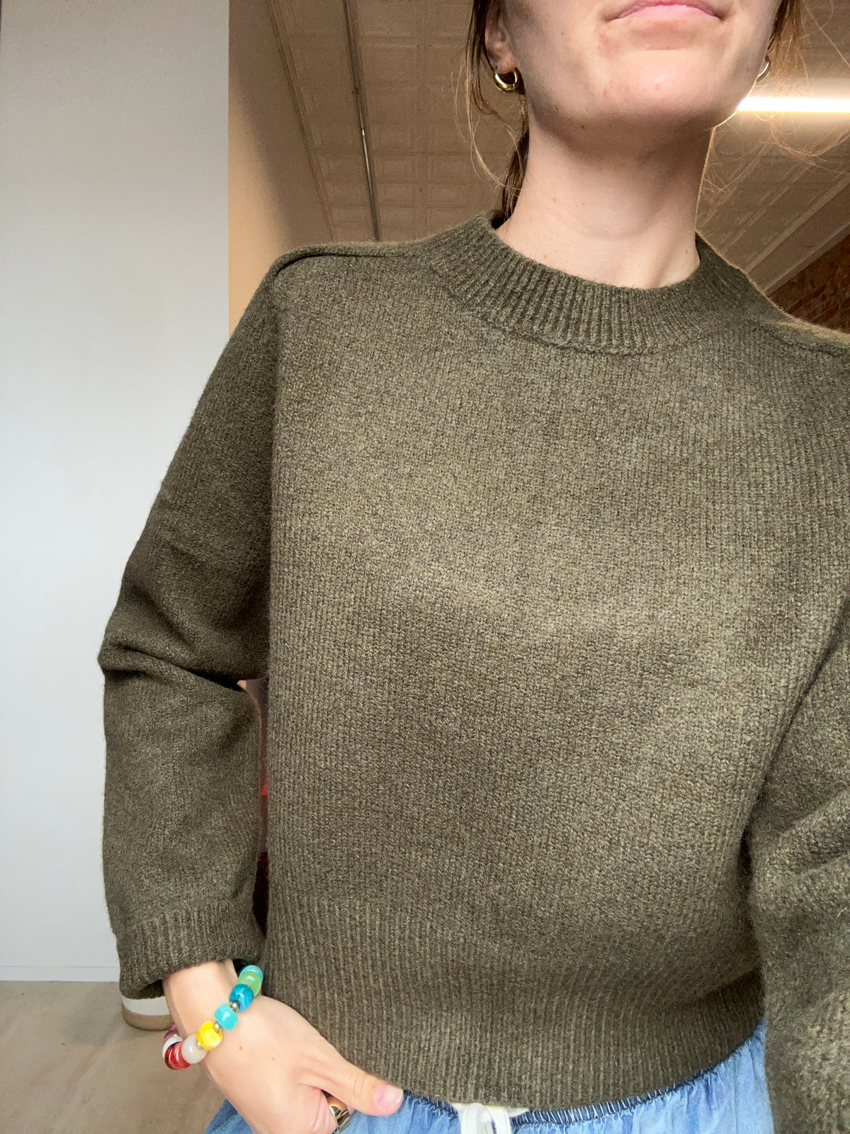 Molly Thick Rib Detailed Sweater-Long Sleeves-Molly Bracken-The Funky Zebra Ames, Women's Fashion Boutique in Ames, Iowa