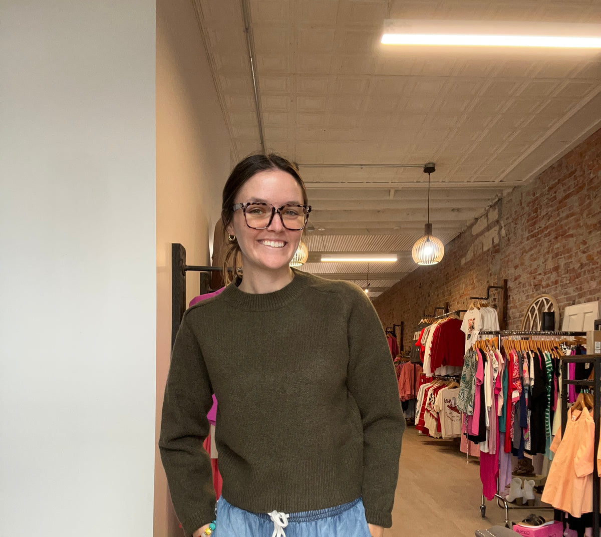 Molly Thick Rib Detailed Sweater-Long Sleeves-Molly Bracken-The Funky Zebra Ames, Women's Fashion Boutique in Ames, Iowa