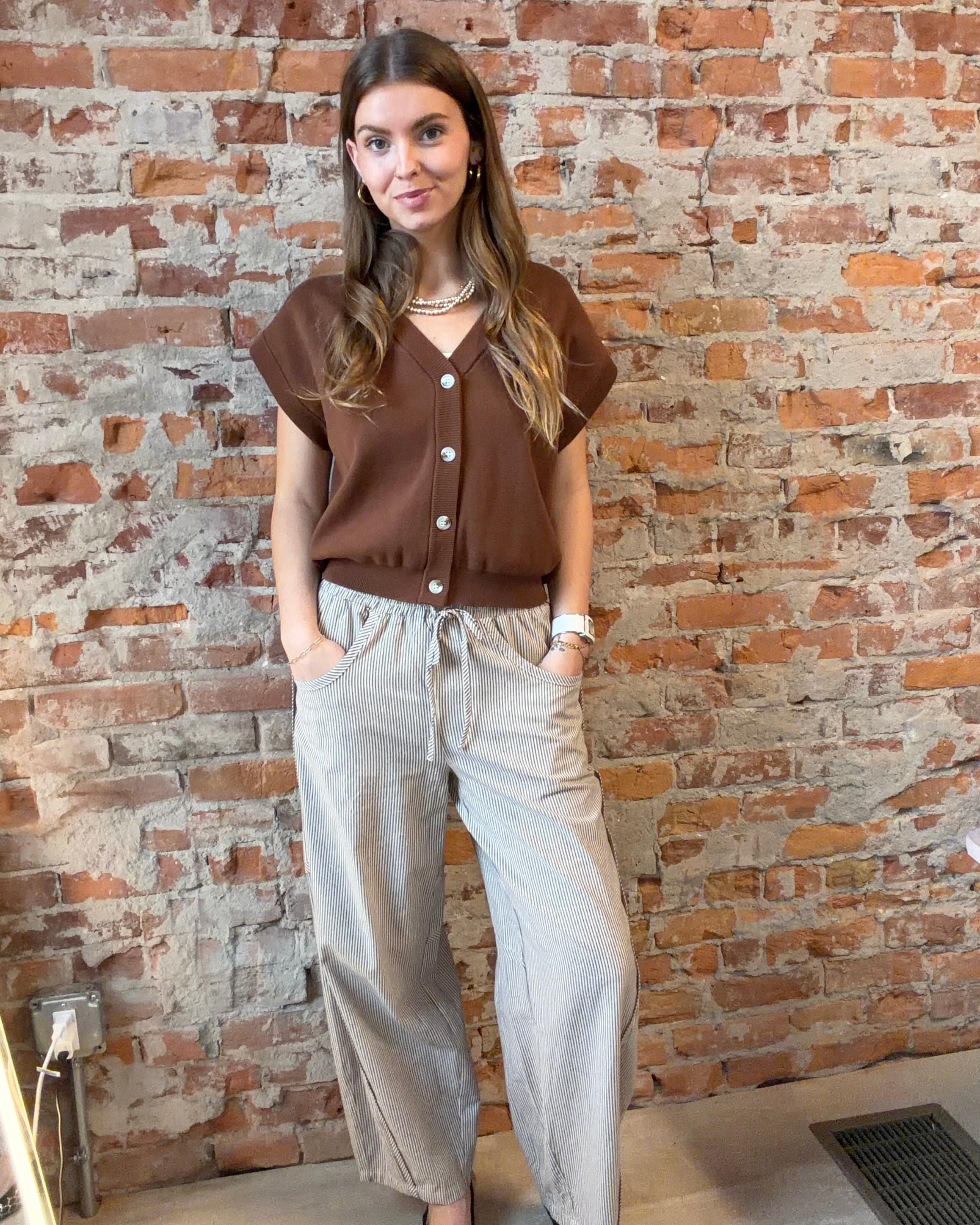 Jenny Striped Barrel Pant-Pants-in february-The Funky Zebra Ames, Women's Fashion Boutique in Ames, Iowa