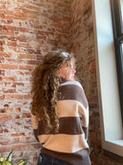 Trina Striped Sweater-Outerwear-She & Sky-The Funky Zebra Ames, Women's Fashion Boutique in Ames, Iowa