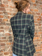 Becca Plaid Blazer-apparel-She & Sky-The Funky Zebra Ames, Women's Fashion Boutique in Ames, Iowa
