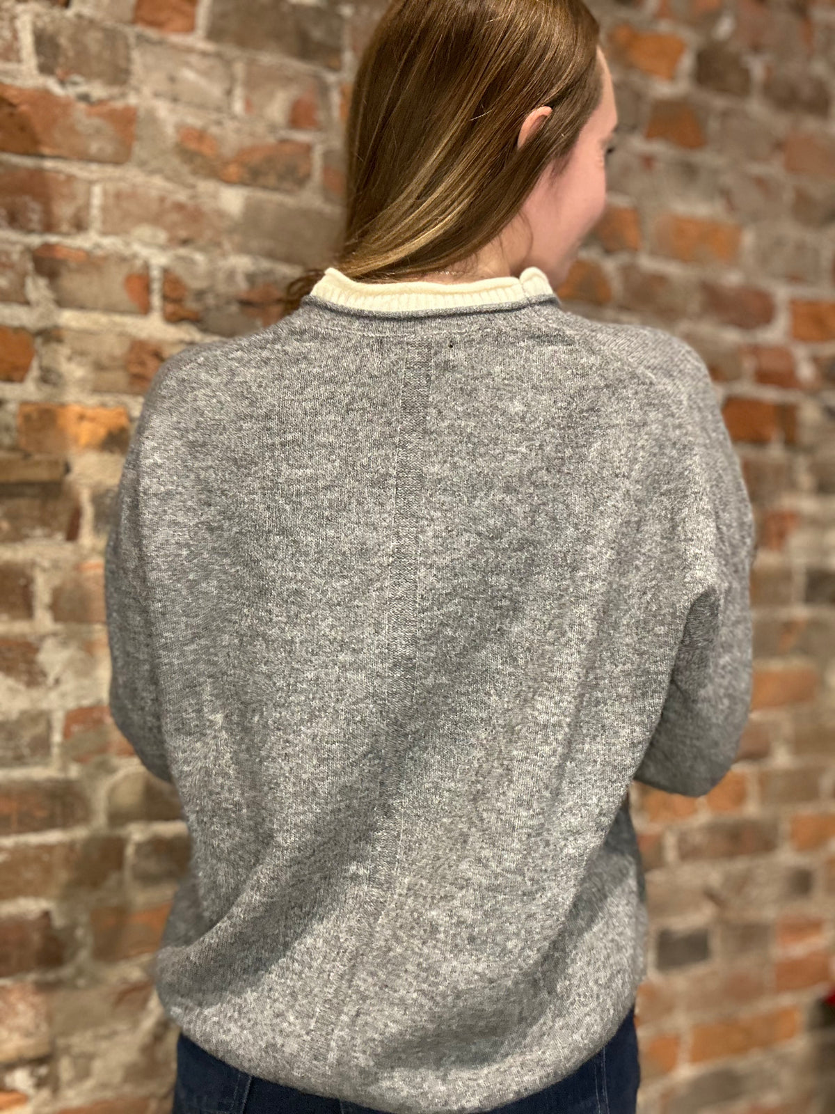 Toni Contrast Trim Sweater-Long Sleeves-Nellie & Dani Style House-The Funky Zebra Ames, Women's Fashion Boutique in Ames, Iowa